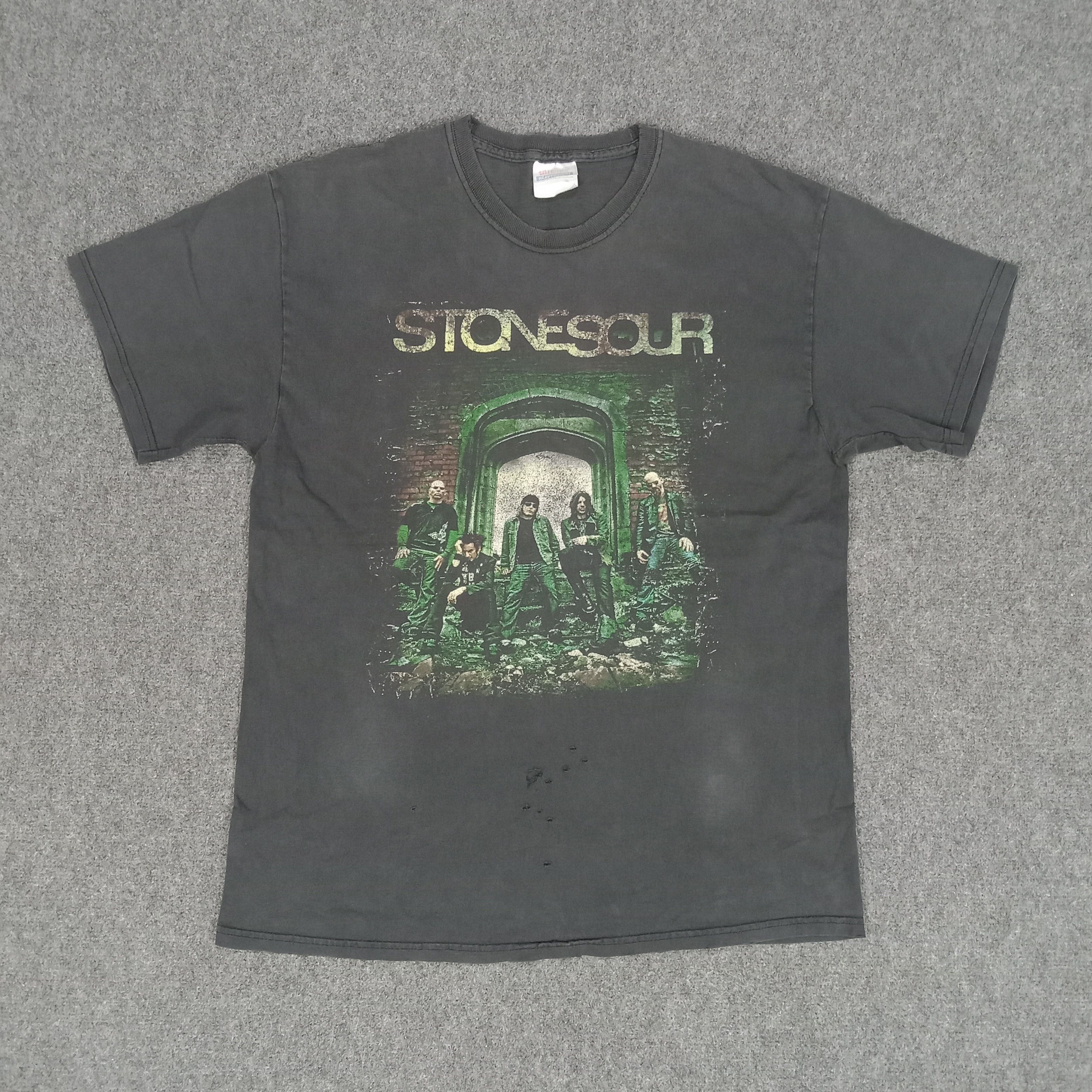 Band Tees × Vintage Stone Sour American Rock Band Tshirt Size US M / EU 48-50 / 2 - 1 Thumbnail