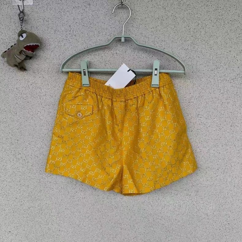 Gucci Gucci Yellow full-print shorts 2503-Nextarrow Size US 26 / EU 42 - 1 Thumbnail