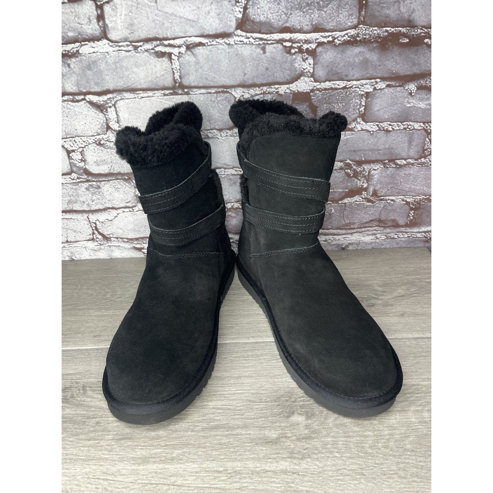 Ugg Koolaburra UGG Delene Black Suede Boots Buckle Boots Women’s Size US 10 / IT 40 - 15 Thumbnail