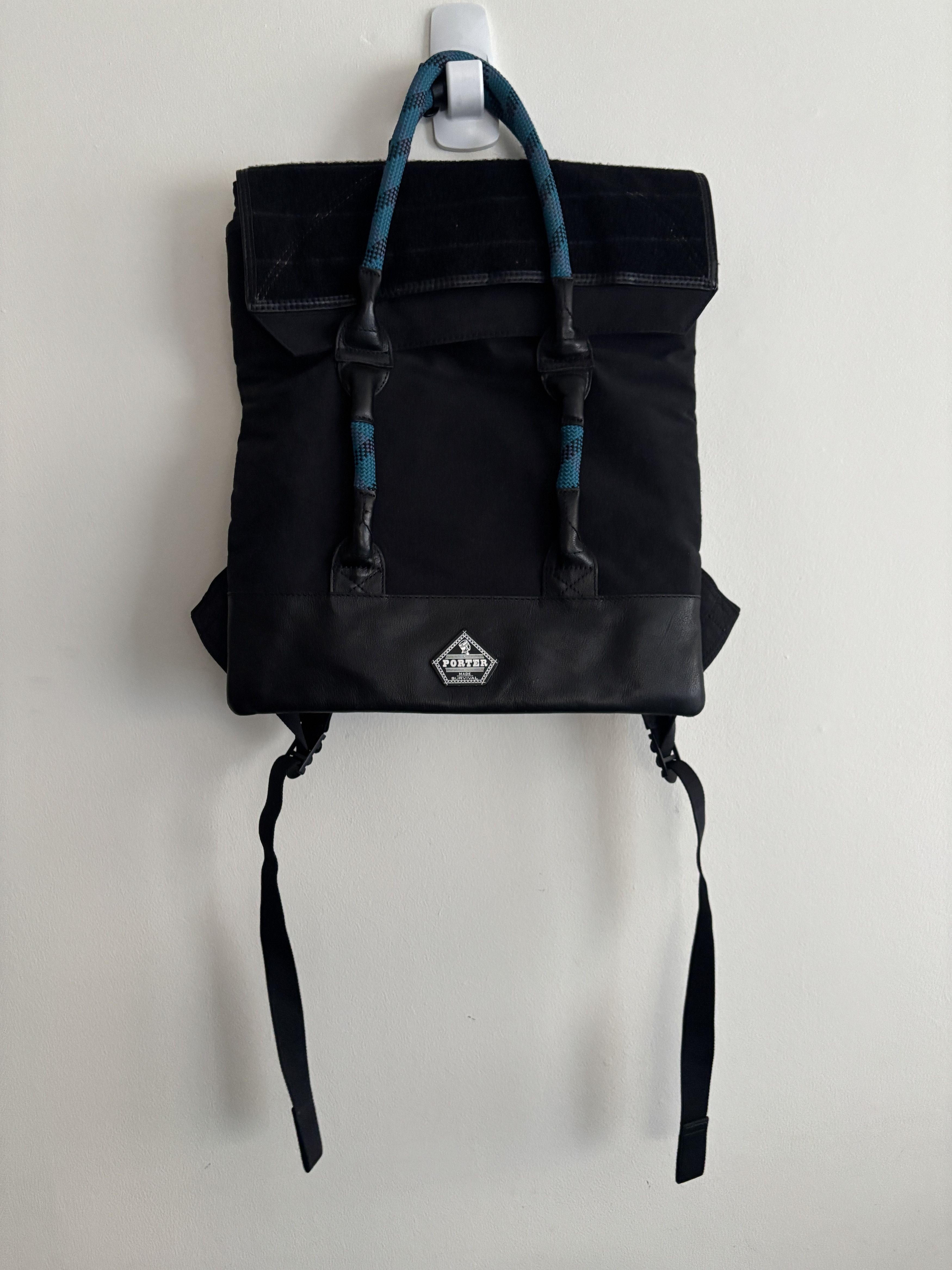 Porter 2 way Hybrid Backpack Tote Bag Leather Trim Rope Handles Size ONE SIZE - 2 Thumbnail