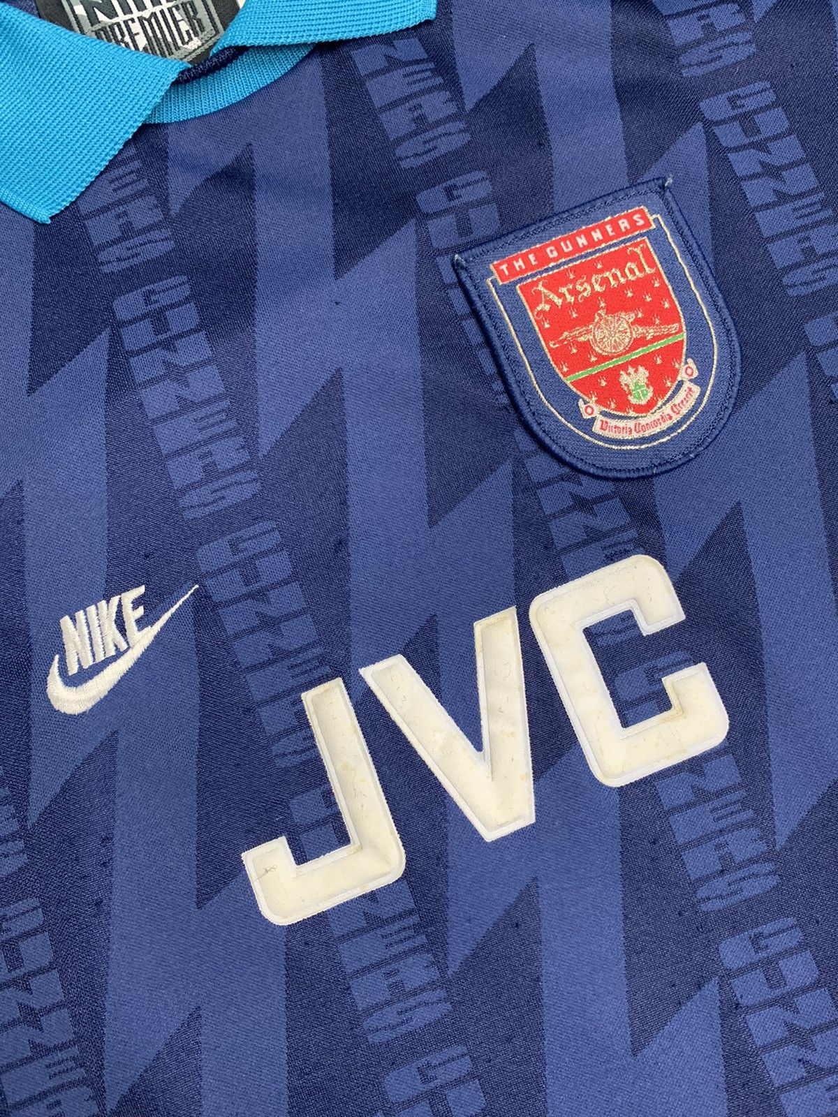 Nike Premier Arsenal 8 IAN Wright Vintage Soccer Jersey 95s