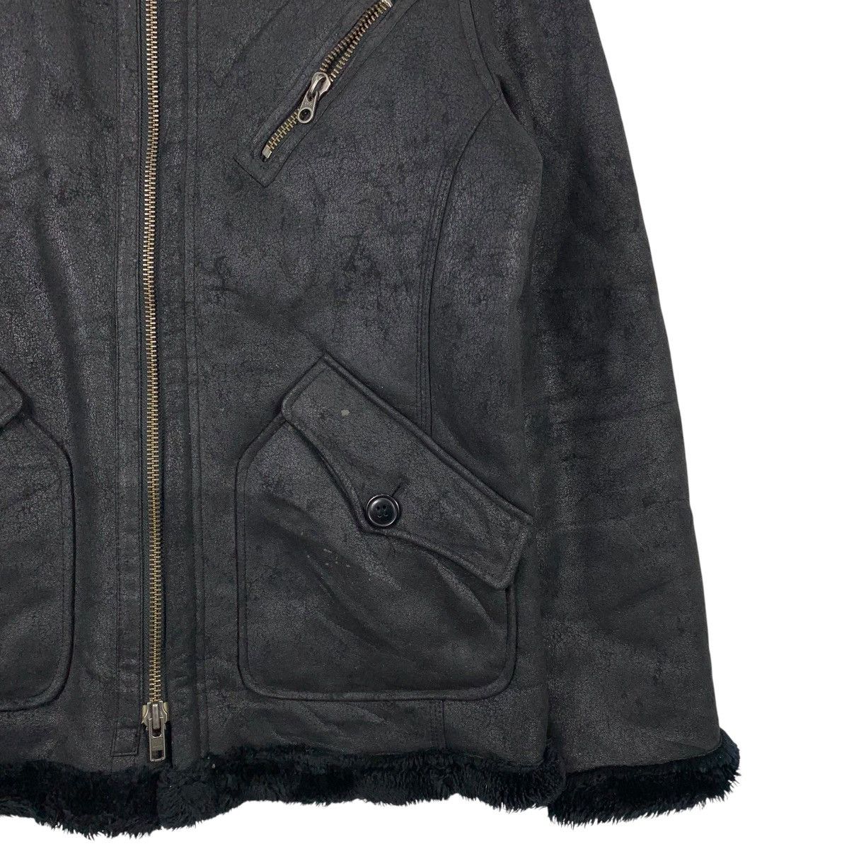 Genuine Leather × Japanese Brand × Takeo Kikuchi TAKEO KIKUCHI Japanese Brand Casualwear B-3 Leather Jacket Size US L / EU 52-54 / 3 - 6 Thumbnail