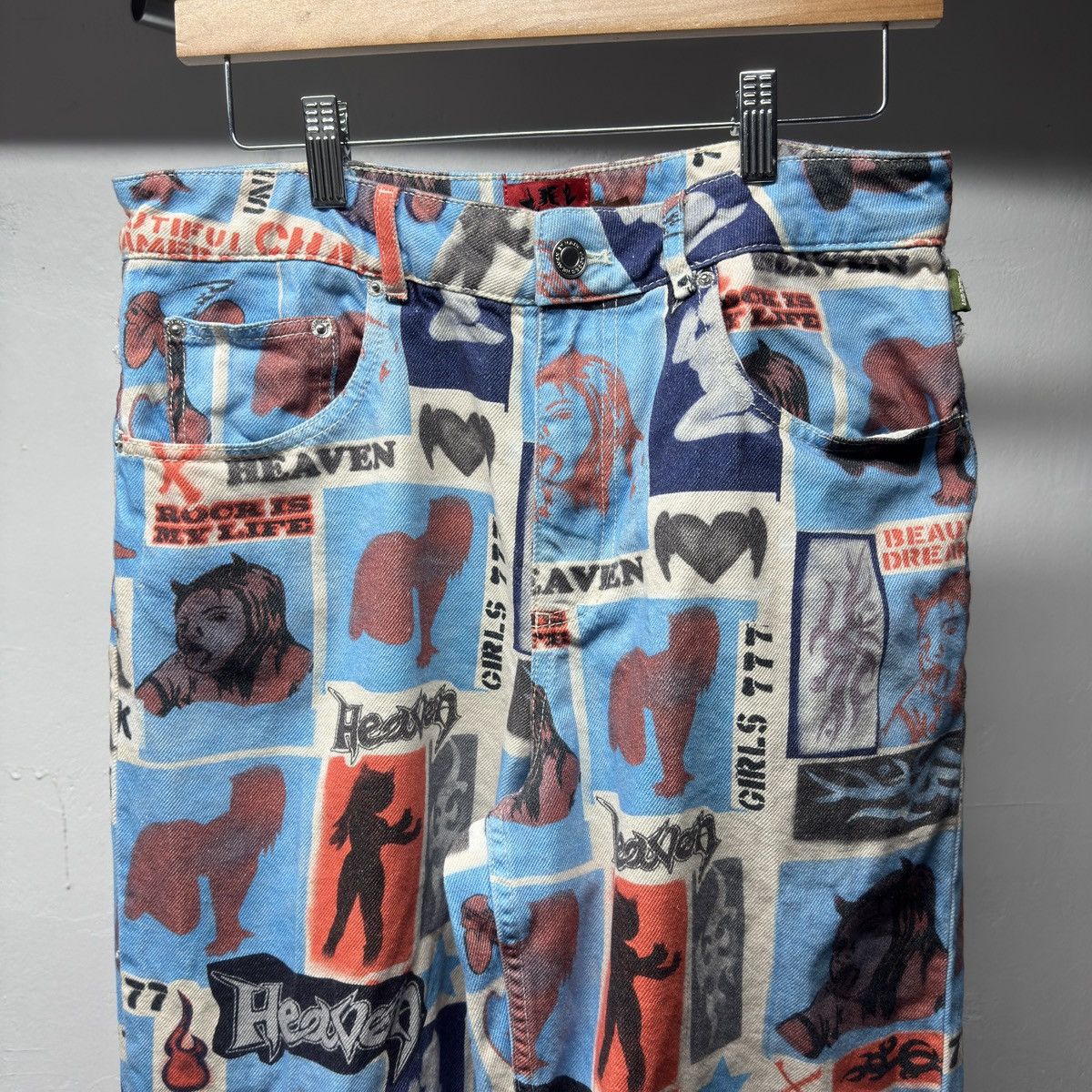 Heaven by Marc Jacobs Heaven Stencil Jeans Size US 30 / EU 46 - 3 Thumbnail