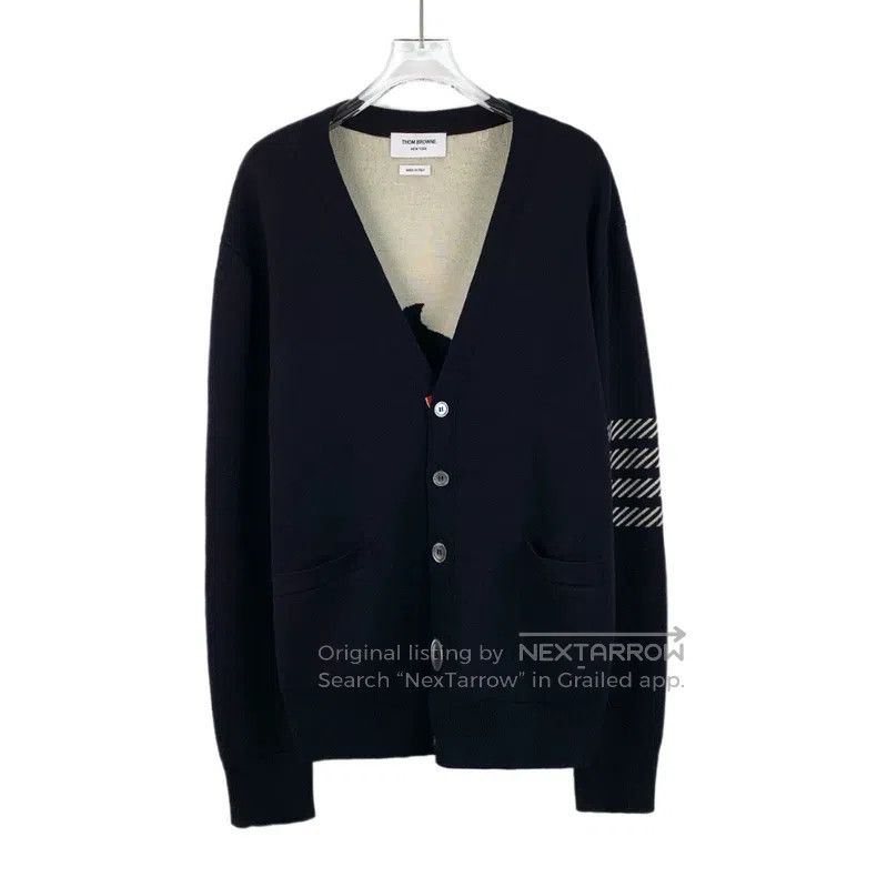 Thom Browne Thom Browne Black cardigan Size US XXL / EU 58 / 5 - 1 Thumbnail