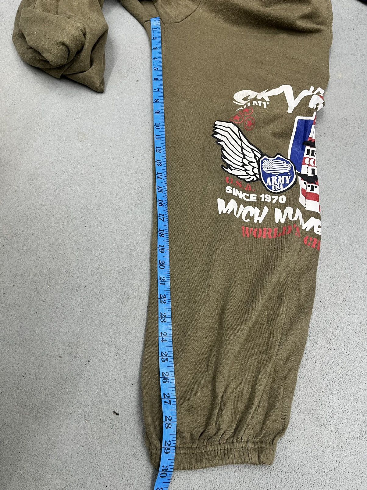 Vintage US ARMY BERLIN AIR FORCE JOGGER PANTS Size US 30 / EU 46 - 15 Thumbnail