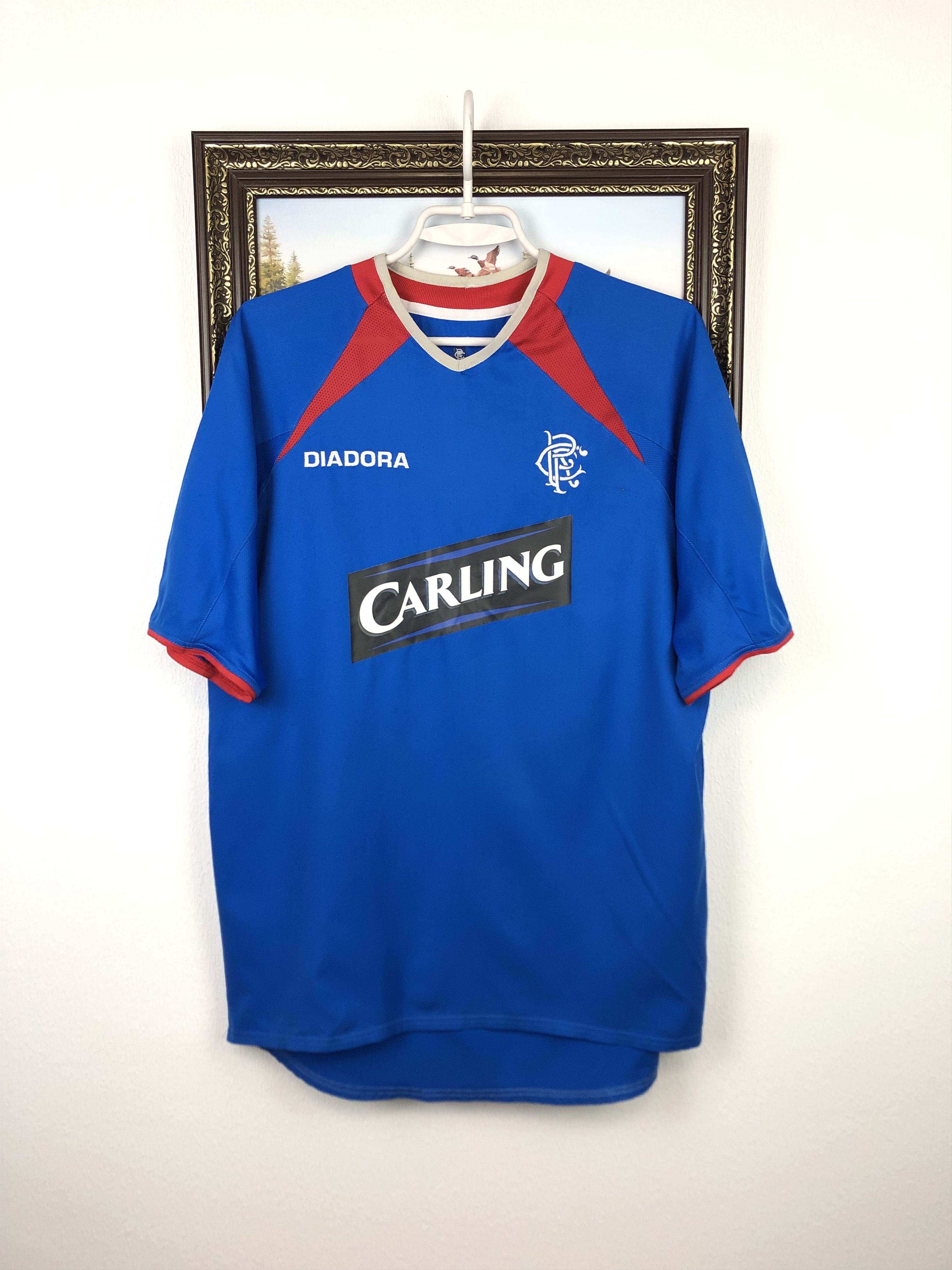 Vintage Rangers Home football shirt 2003 Soccer Jersey Blue Trikot Size US M / EU 48-50 / 2 - 1 Thumbnail