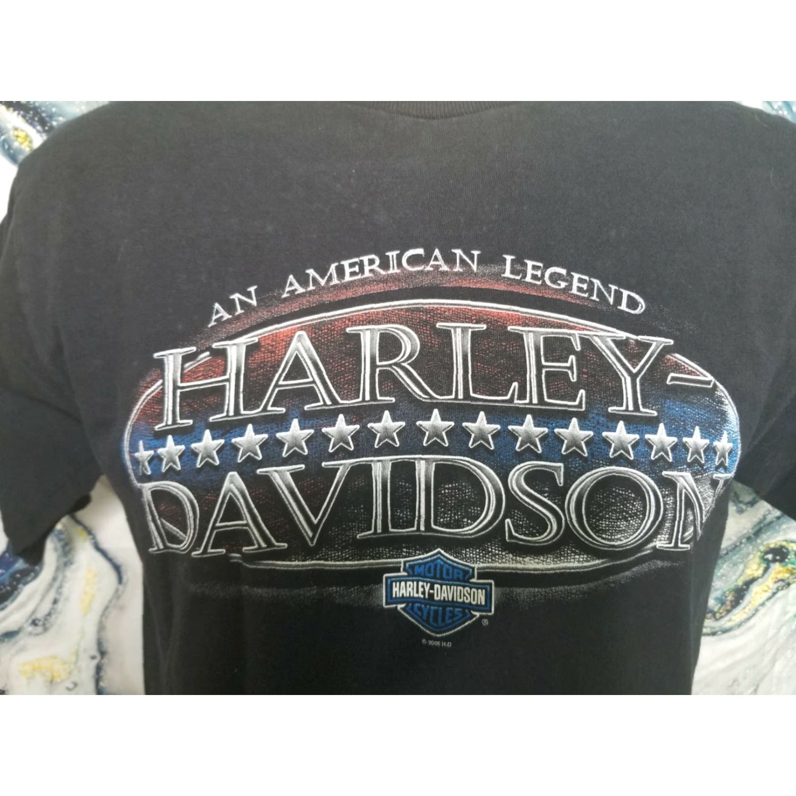 Harley Davidson Harley-Davidson T-Shirt Men Large Black 2006 American Legend Retro Graphic Tee Crew Neck Short Sleeve Size US L / EU 52-54 / 3 - 3 Thumbnail