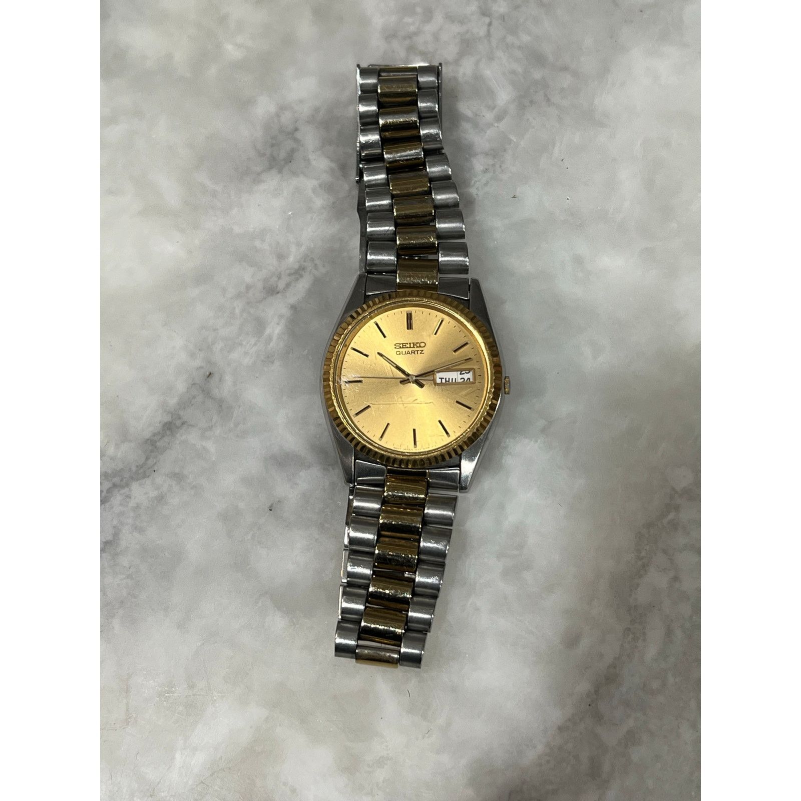 Seiko Seiko Quartz Men’s Watch 7N43-8111 Gold Dial Two-Tone Size ONE SIZE - 2 Thumbnail