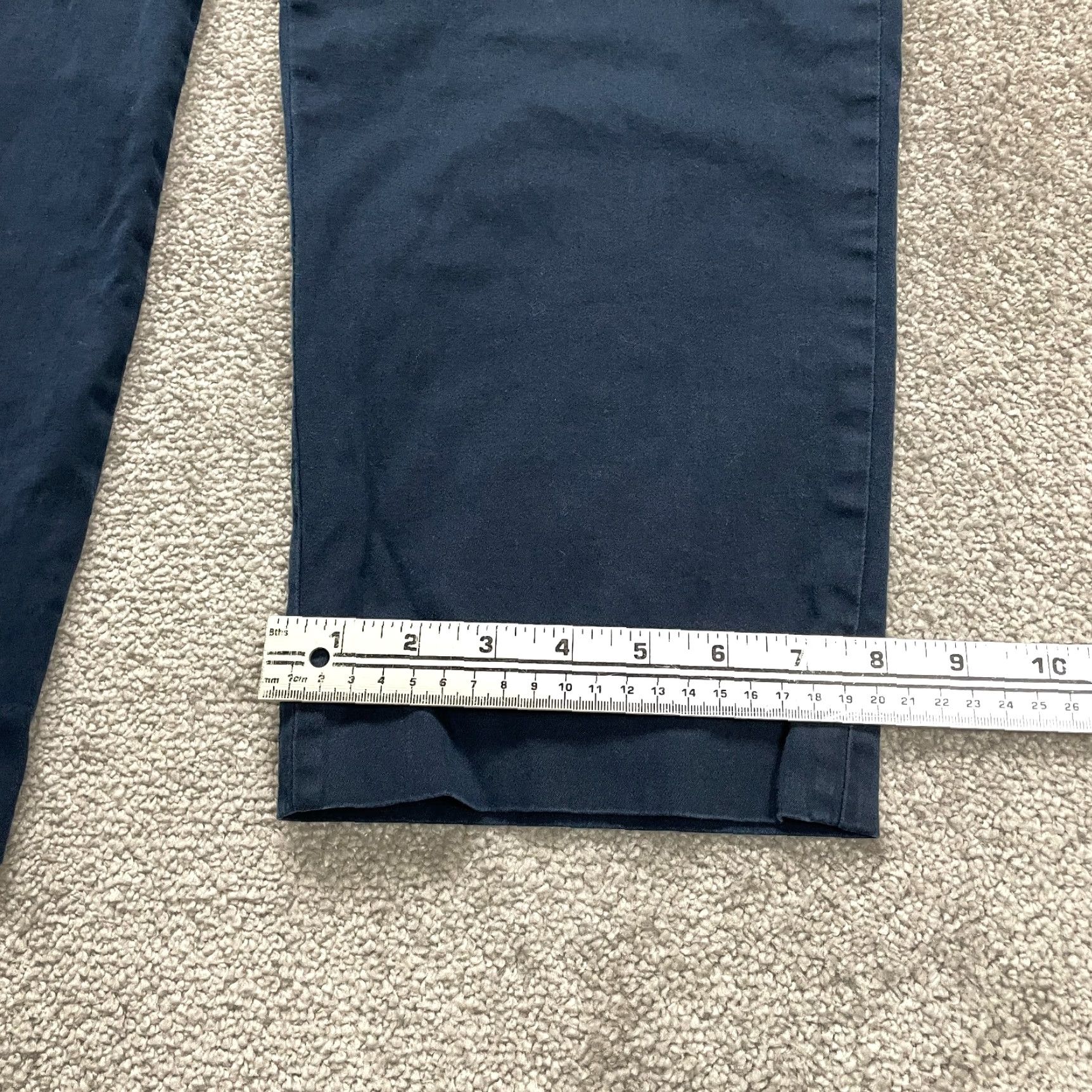 Banana Republic VINTAGE Banana Republic Women's Pants 14 Navy Blue Cropped Straight Chino Casual Office Wear Size 36" / US 14 / IT 50 - 7 Thumbnail