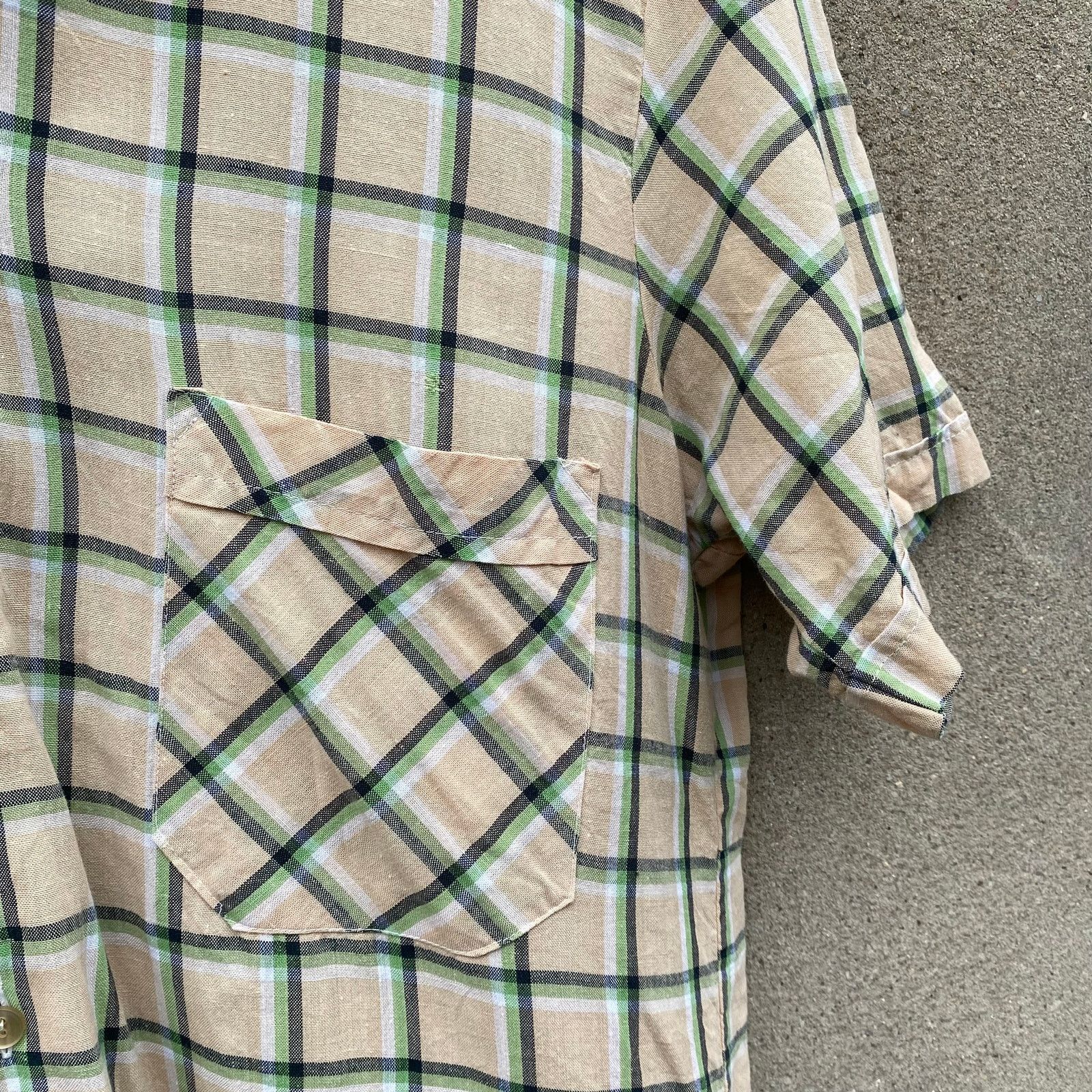 Vintage Vintage Adriana Plaid Short Sleeve Button Down Shirt 70s Size US S / EU 44-46 / 1 - 6 Thumbnail