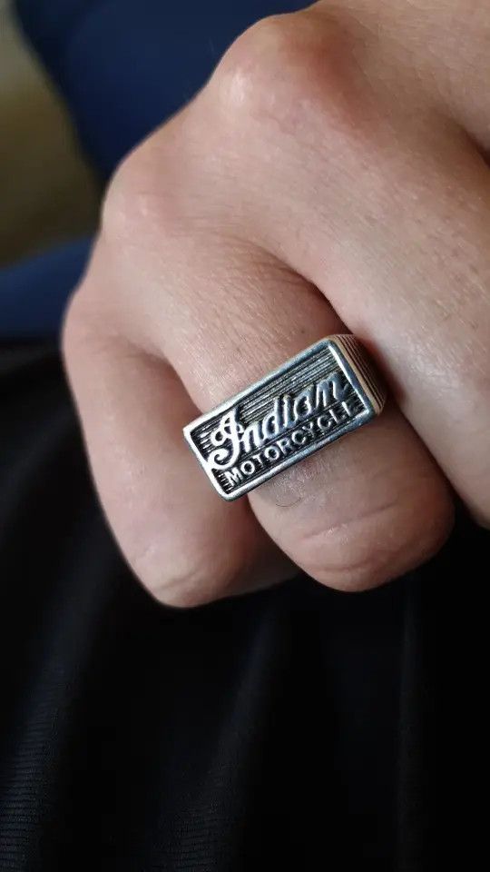 Designer Indian Motorcycle Ring🔥🔥🔥 Size ONE SIZE - 2 Thumbnail