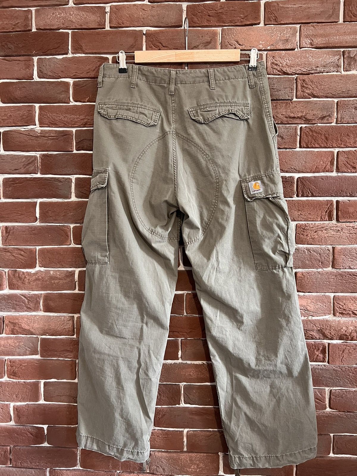 Carhartt Vintage 00s Carhartt Work Cargo Pants Hype Streetwear 31x32 Size US 32 / EU 48 - 3 Thumbnail