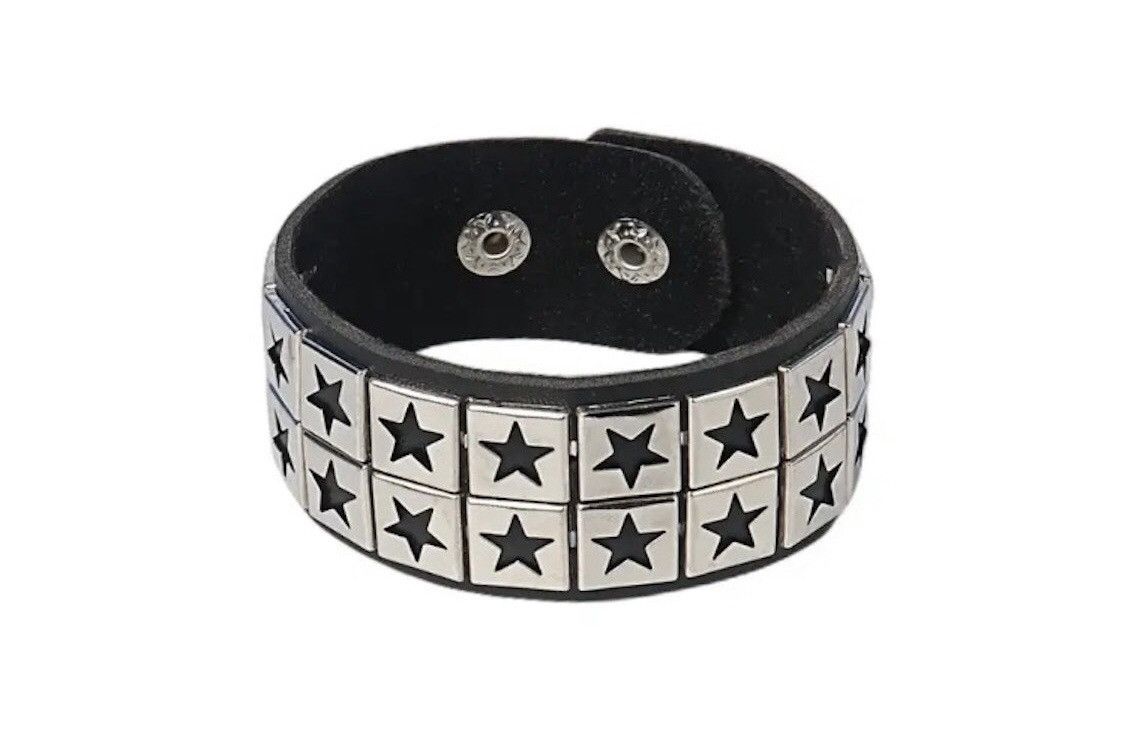 Leather Double Star PU Leather Bracelets Size ONE SIZE - 1 Thumbnail