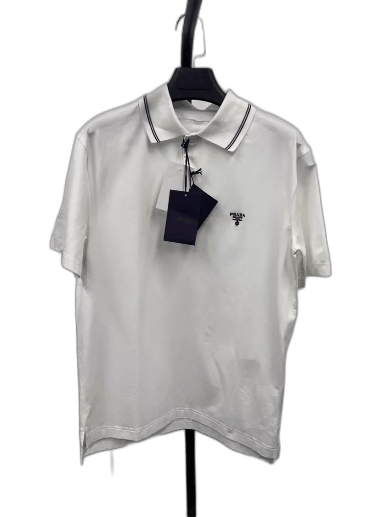 Prada PRADA SS22 Logo Short Sleeve Polo Shirt Size US S / EU 44-46 / 1 - 1 Thumbnail