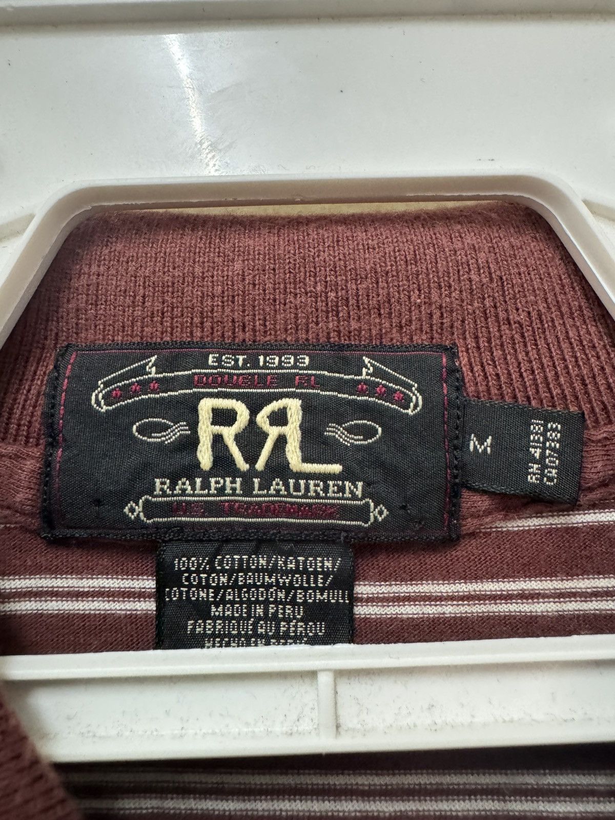 RRL Ralph Lauren Double RL Ralph Lauren Stripes Polo Shirt Size US M / EU 48-50 / 2 - 5 Thumbnail