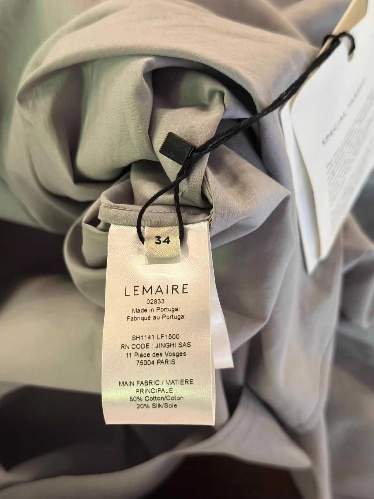 Lemaire LEMAIRE FW25 Straight‑Collar Twisted Shirt.Ｑ25 Size S / US 4 / IT 40 - 5 Thumbnail