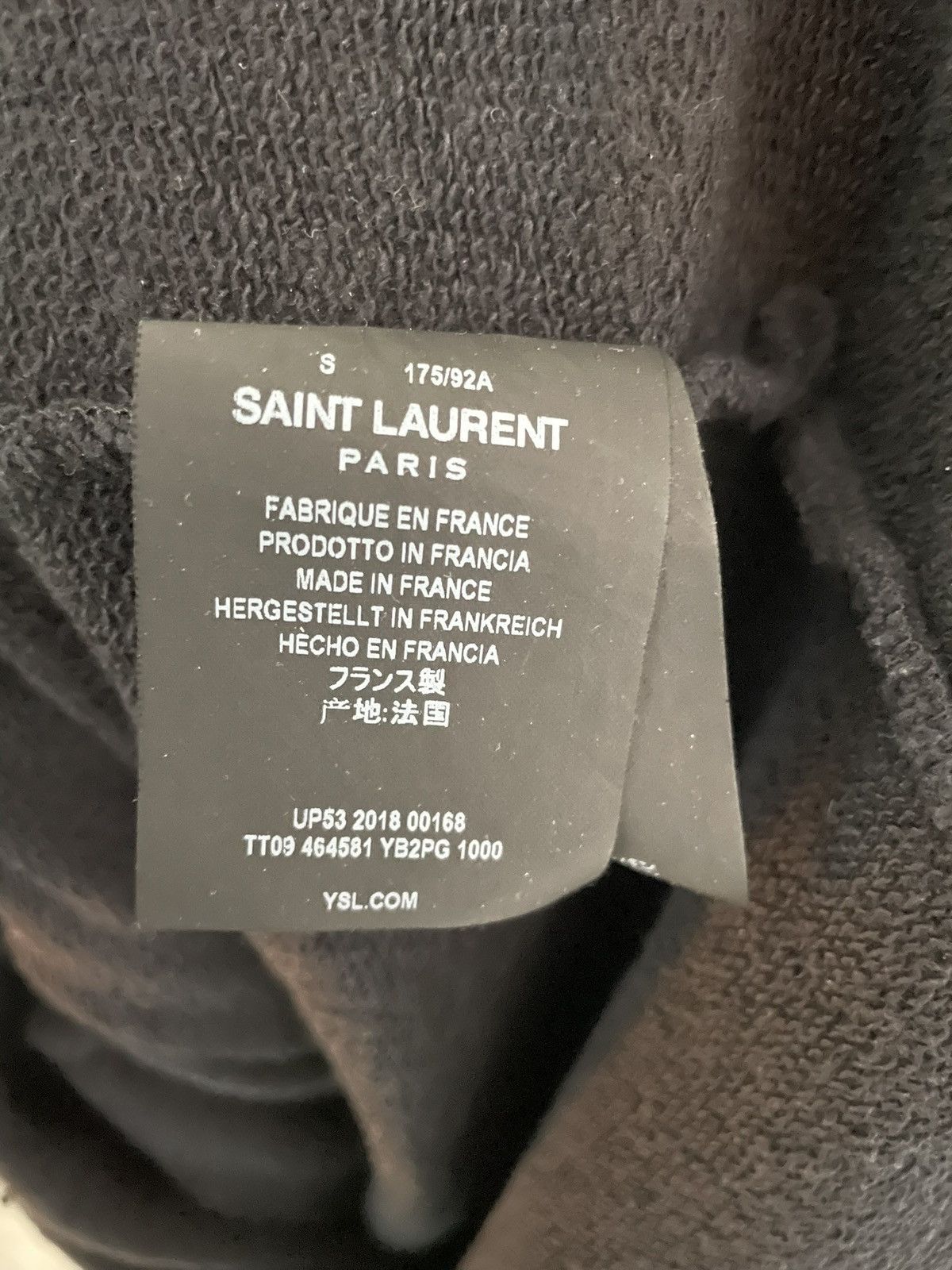 Saint Laurent Paris Saint Laurent Paris Hoodie Size US S / EU 44-46 / 1 - 6 Thumbnail
