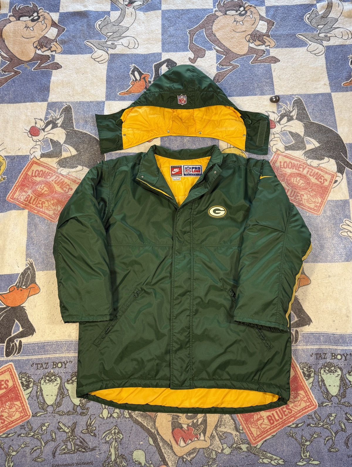 NFL Vintage Green Bay packers Nike parka Size US L / EU 52-54 / 3 - 3 Thumbnail