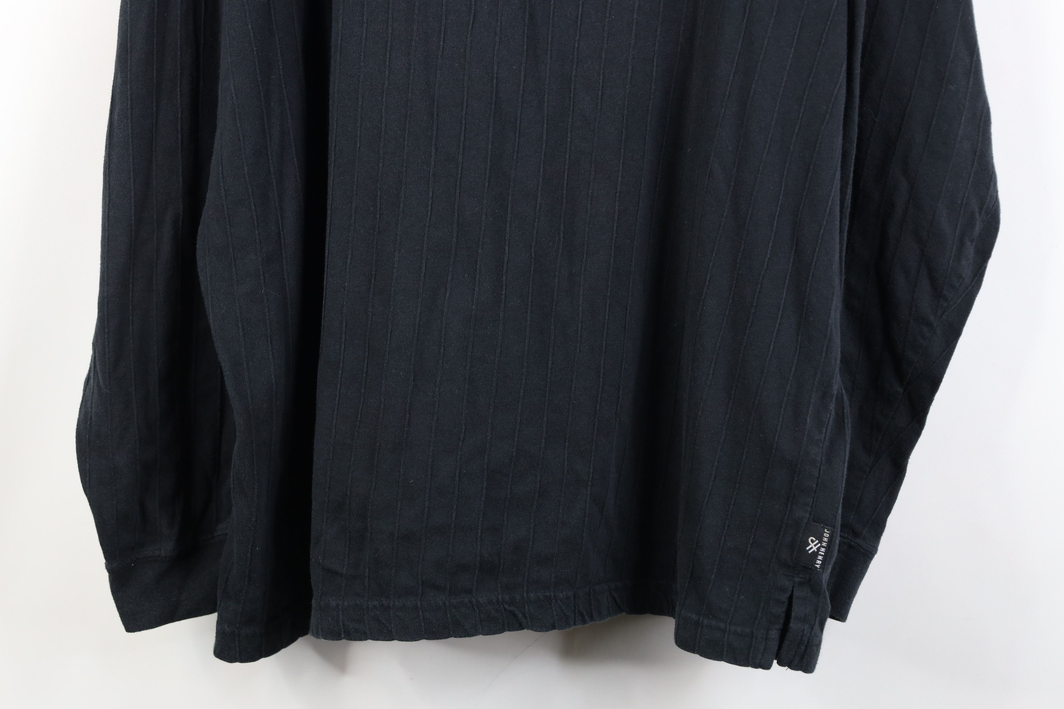 Vintage Vintage 90s Streetwear Ribbed Mock Neck Long Sleeve T-Shirt Size US XL / EU 56 / 4 - 3 Thumbnail