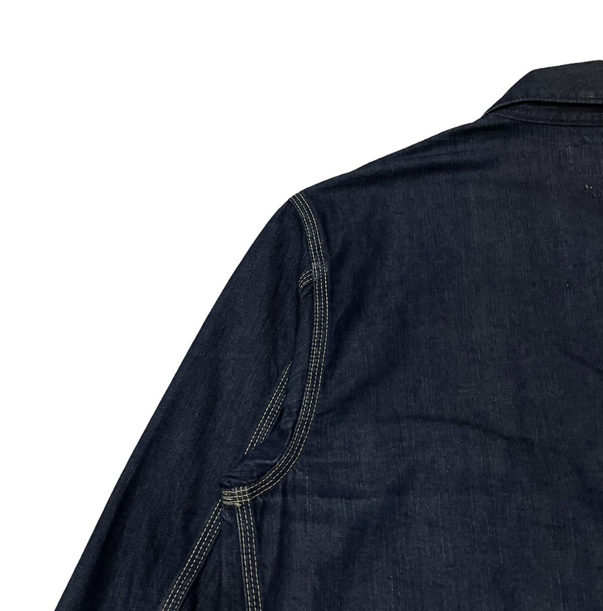 Blue Blue Japan Vintage Blue Blue Japan Arigato Denim Chore Jacket Size US S / EU 44-46 / 1 - 17 Thumbnail