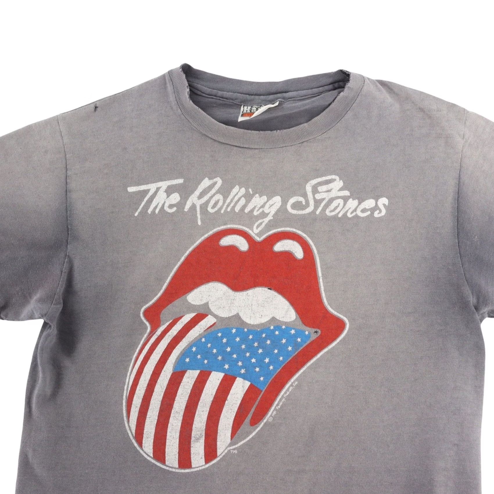 Vintage VINTAGE ROLLING STONES 1981 North American Tour Hanes Beefy T Shirt | Unisex | Gray | Large | Graphic Tee Size US L / EU 52-54 / 3 - 5 Thumbnail