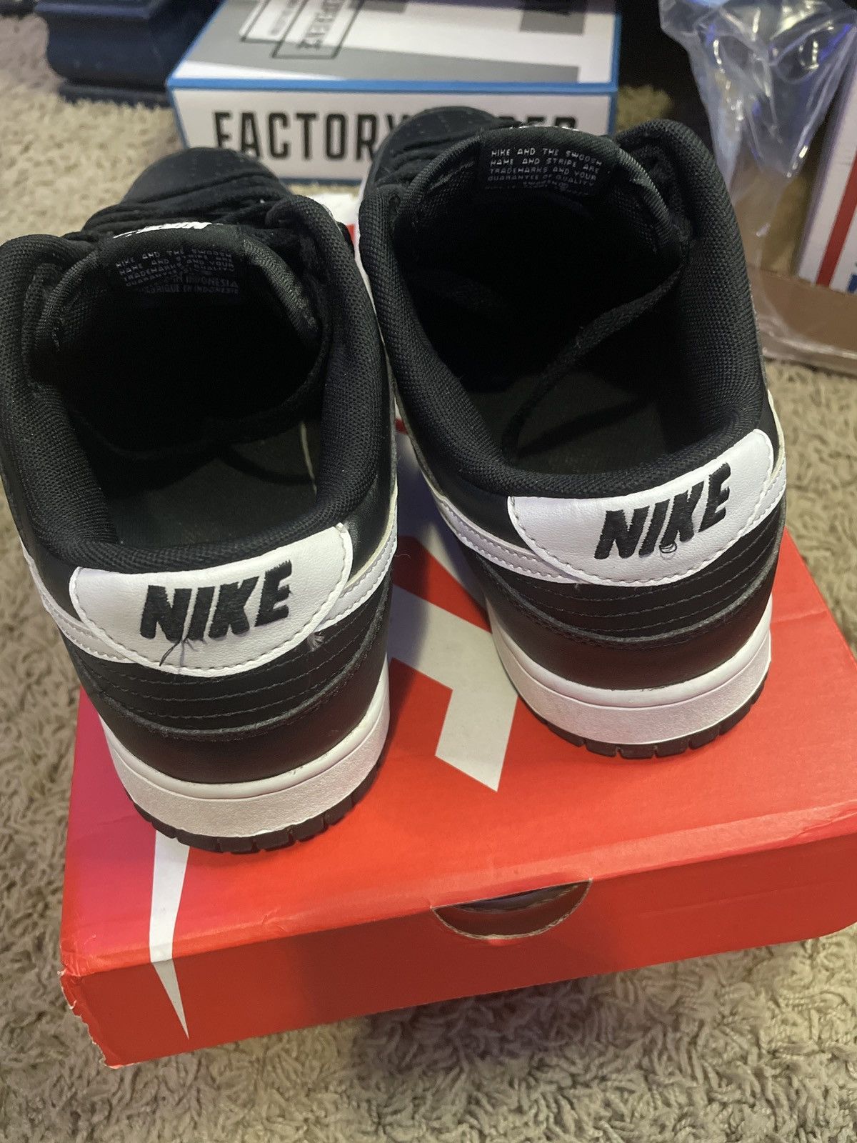 Nike Black Panda 2.0 Dunk Low Size US 10.5 / EU 43-44 - 5 Thumbnail