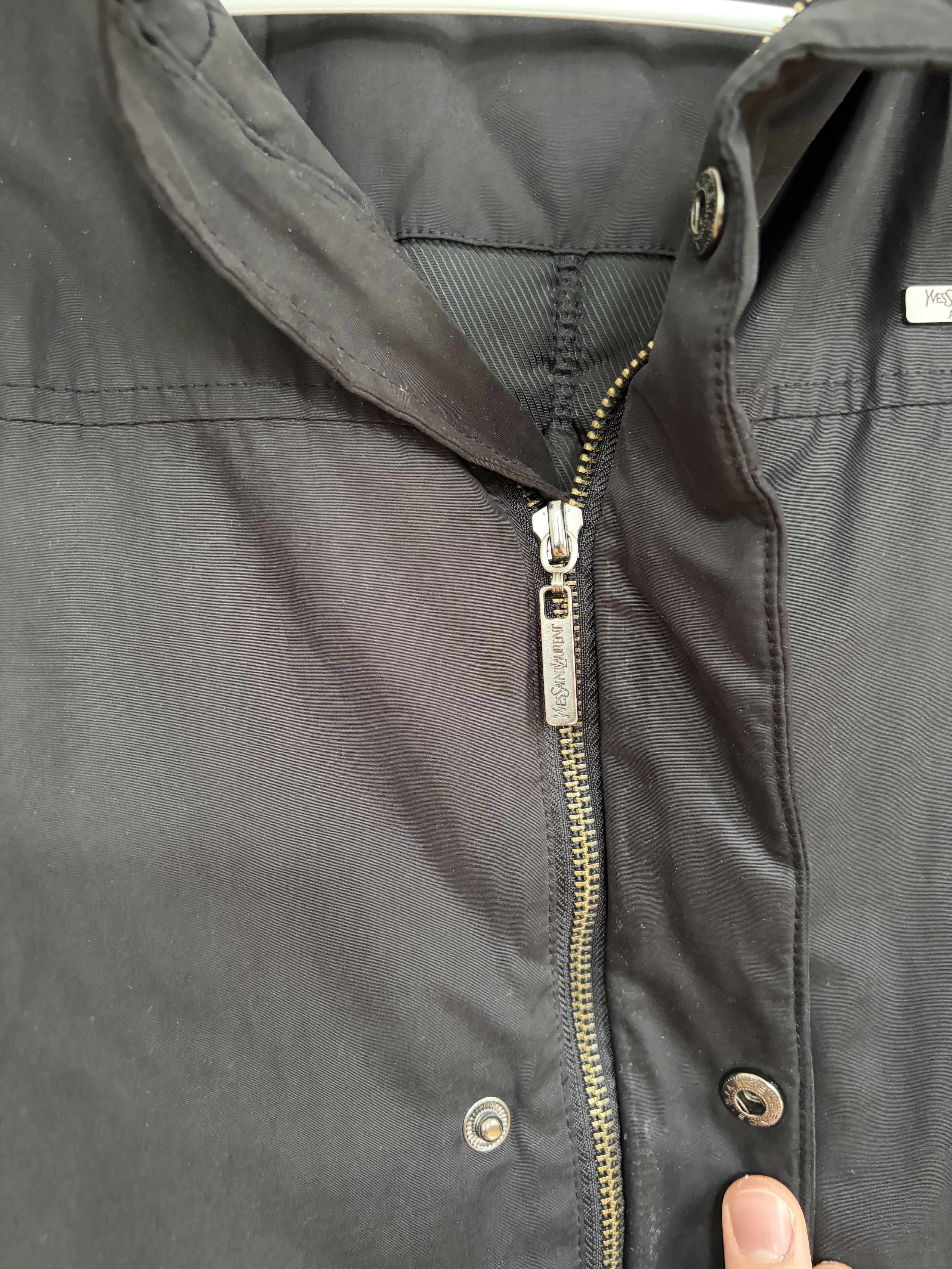 Yves Saint Laurent Yves Saint Laurent Hooded Jacket / Parka – Black – Size L Size US L / EU 52-54 / 3 - 7 Thumbnail