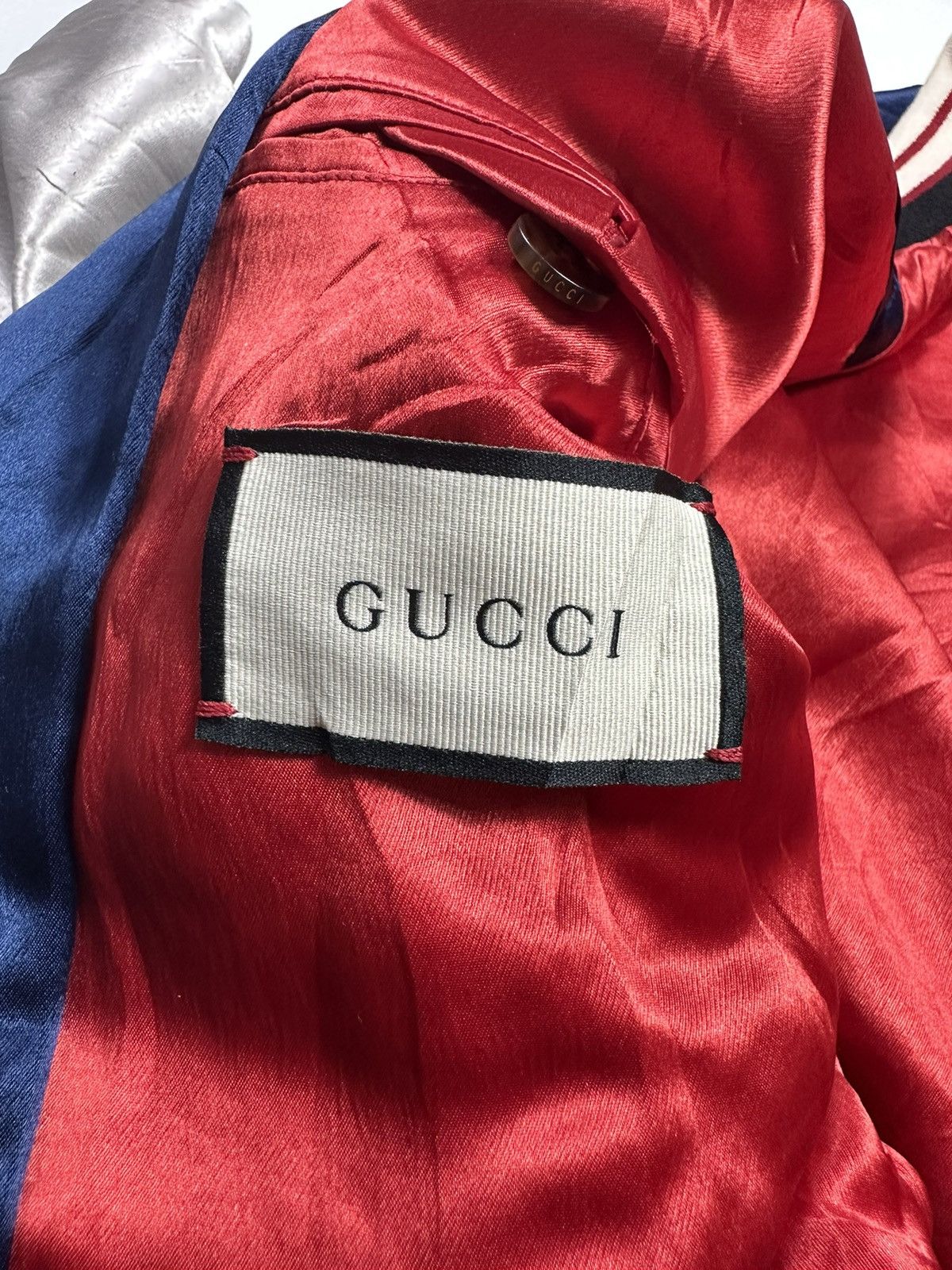 Gucci GUCCI Acetate Bomber Jacket with GG Blade Size US L / EU 52-54 / 3 - 9 Thumbnail