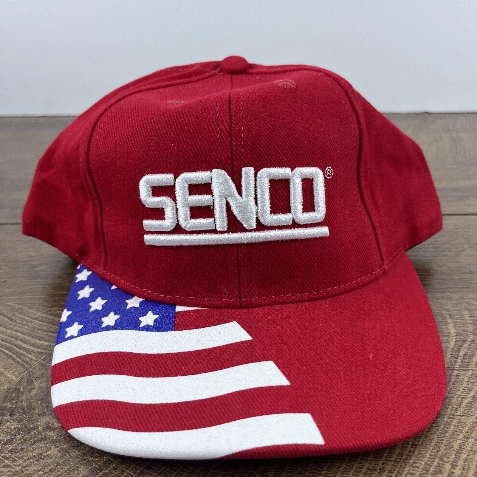 Other SENCO USA Hat Senco Red Cap Hat Adjustable Hat Red Adult Hat Size ONE SIZE - 2 Thumbnail