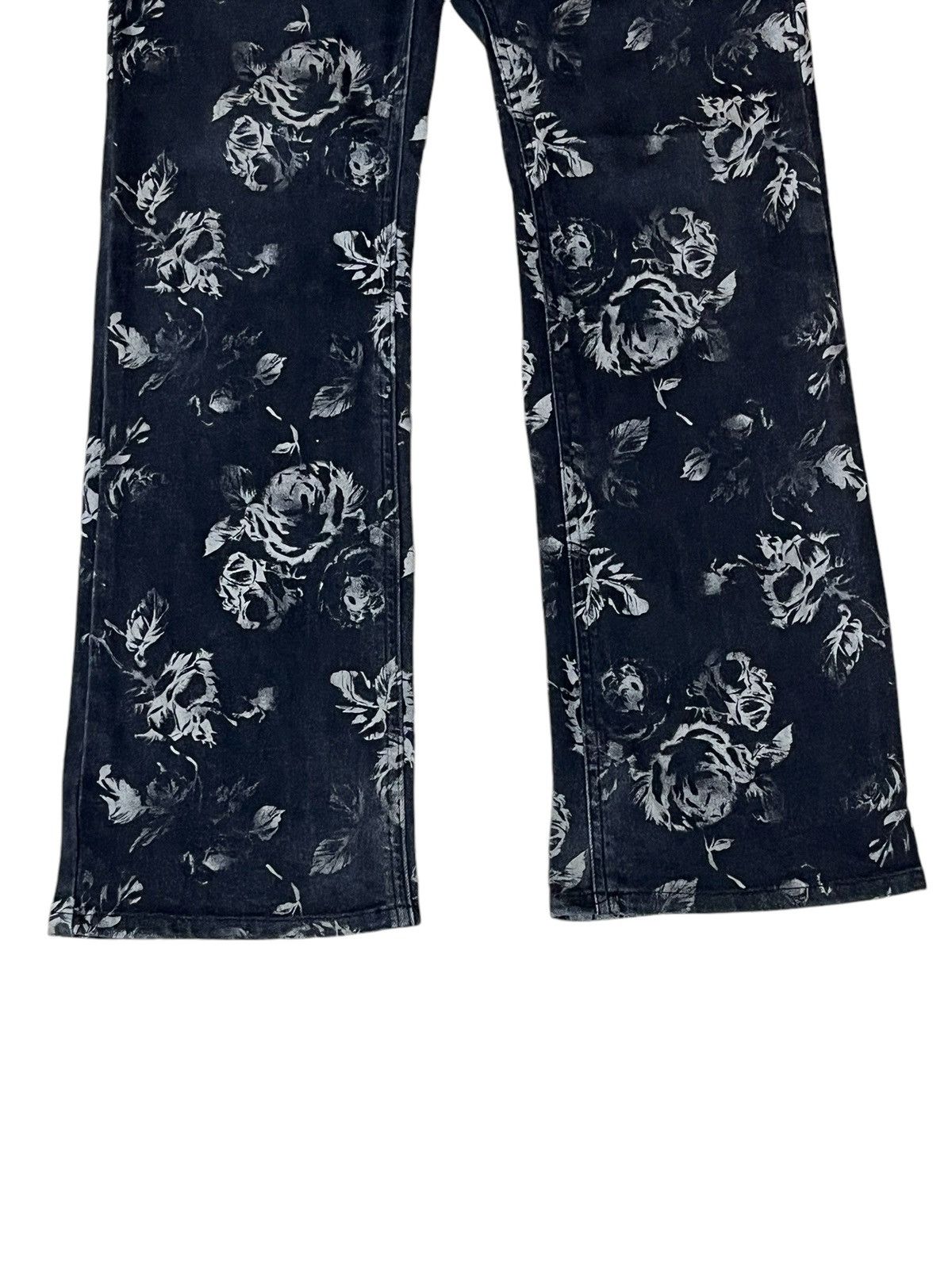 Japanese Brand VINTAGE NATIONALITY + NAME = GROSBEC FULLPRINT FLOWER JEANS Size US 32 / EU 48 - 3 Thumbnail
