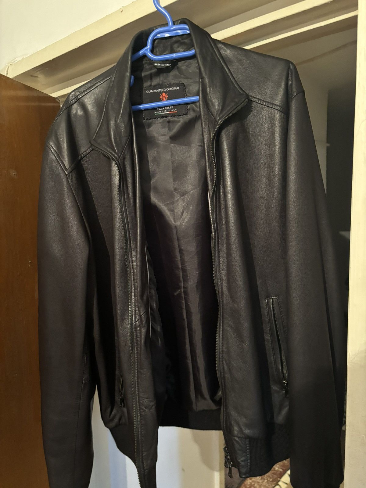 Vera Pelle Black leather jacket Vera Pelle Size US L / EU 52-54 / 3 - 9 Thumbnail