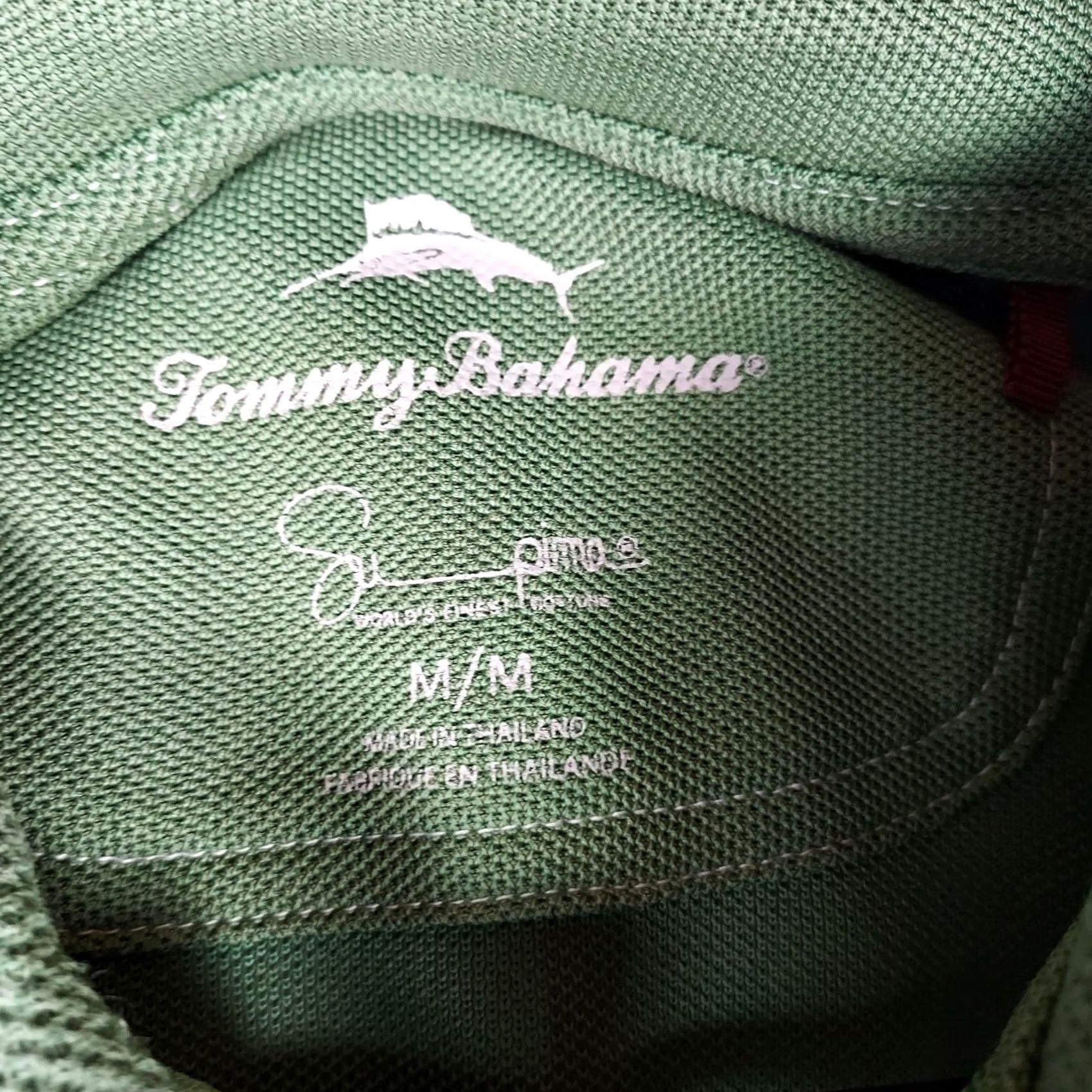 Tommy Bahama Tommy Bahama Polo Shirt Mens M Green Supima Cotton Short Sleeve Casual Golf Shirt Size US M / EU 48-50 / 2 - 5 Thumbnail