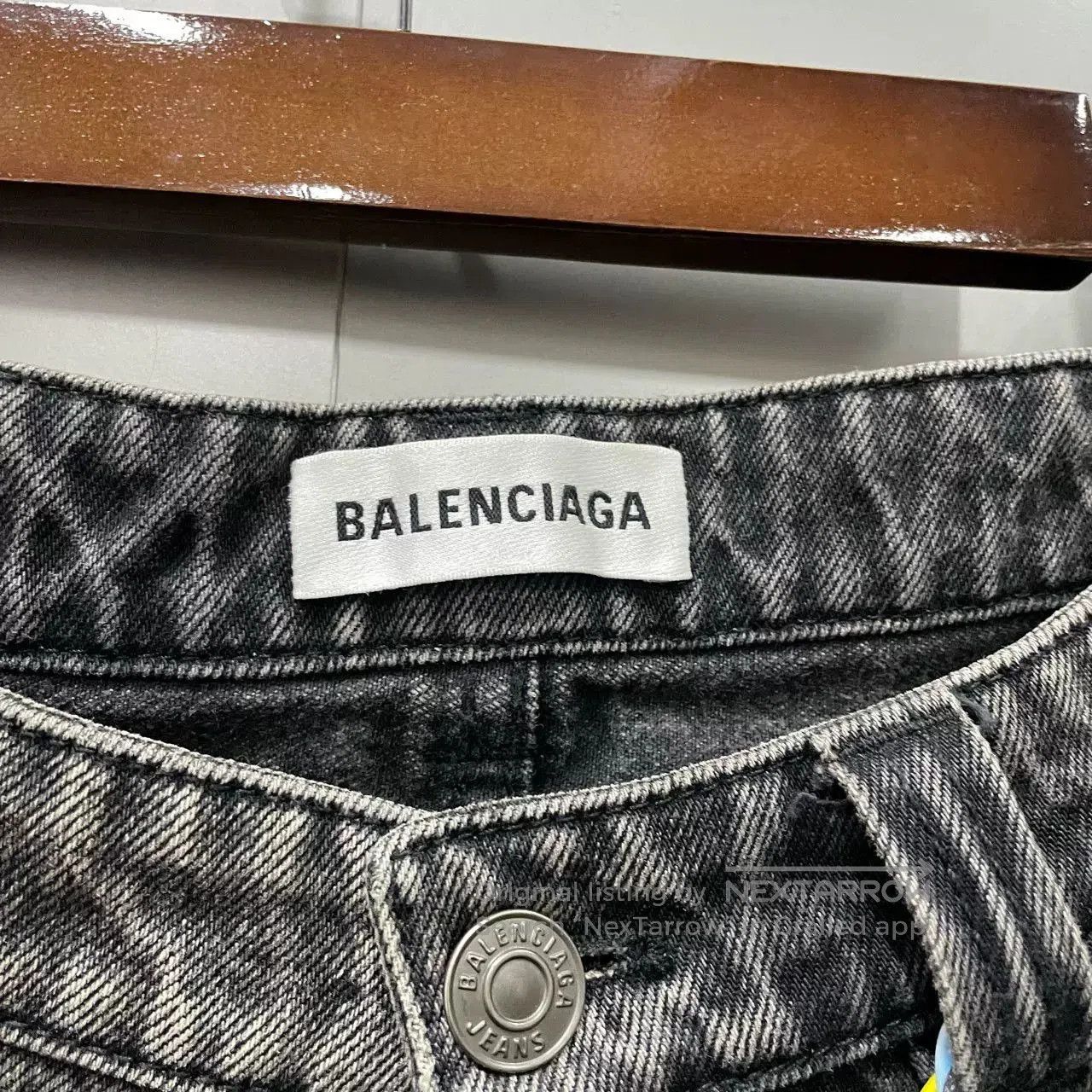 Balenciaga Balenciaga Wide-Leg Washed Jeans. Size 29" - 5 Thumbnail