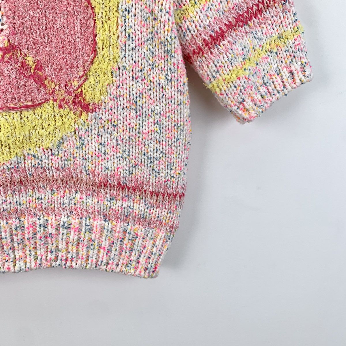 Chanel Chanel Colorful Striped Heart Short Sleeve Knit Top K26WX Size XXS / US 00 / IT 34 - 5 Thumbnail