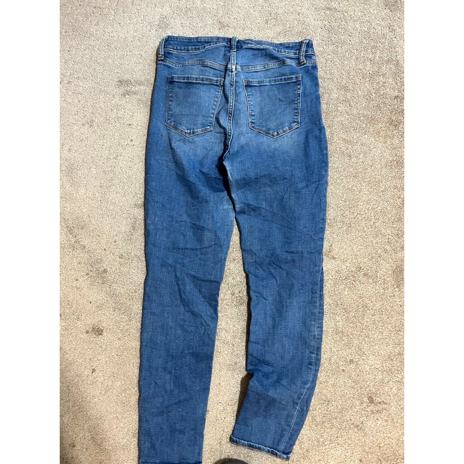 Gap GAP Jeans High Rise Universal Legging Jeans Blue Size 10/30L Distressed Women Skinny Womens Size 30" / US 8 / IT 44 - 4 Thumbnail