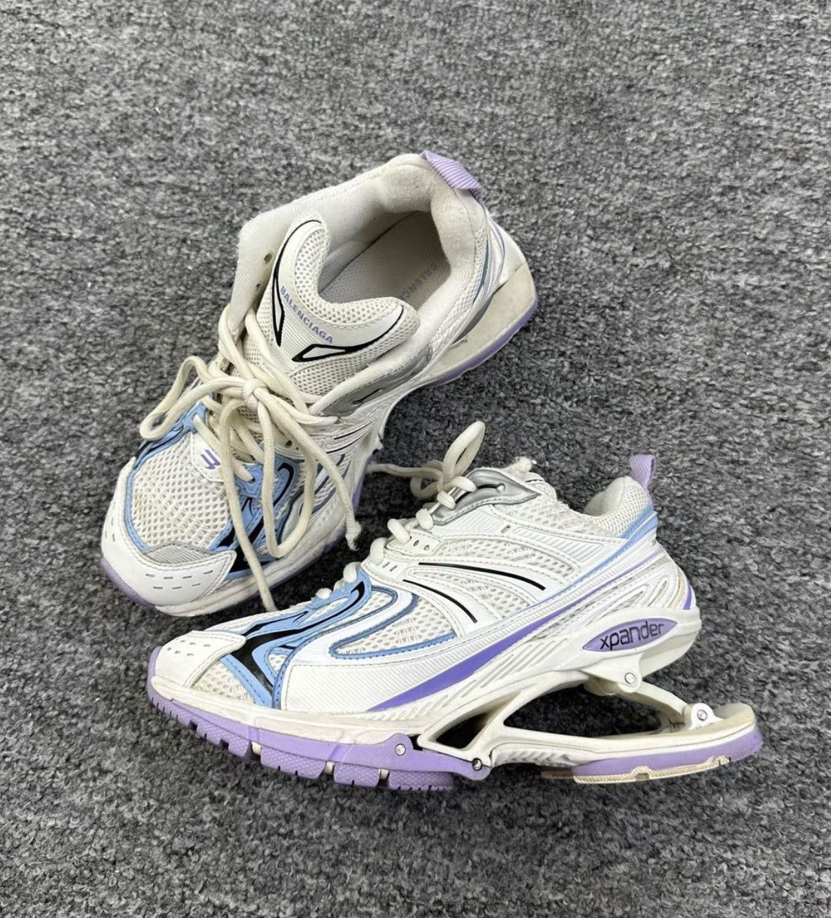 Balenciaga Balenciaga X-Pander Blue Spring Sneakers K12 Size US 6 / IT 36 - 1 Thumbnail