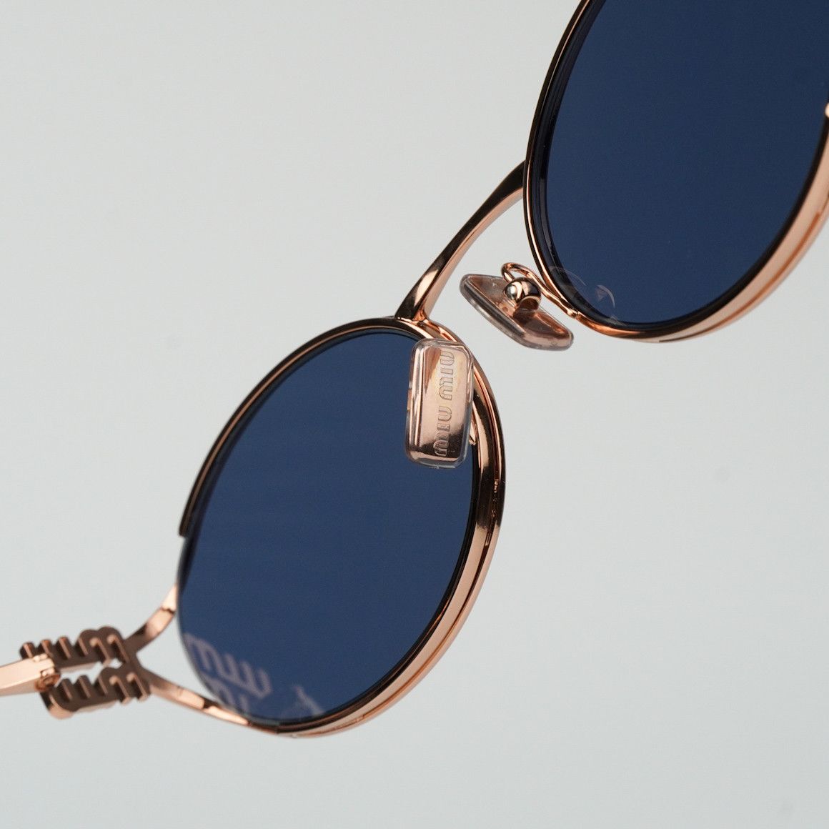 Miu Miu NEW Miu Miu MU52YS ZVF1V1 LOGO Oval Unisex Sunglasses Size ONE SIZE - 9 Thumbnail