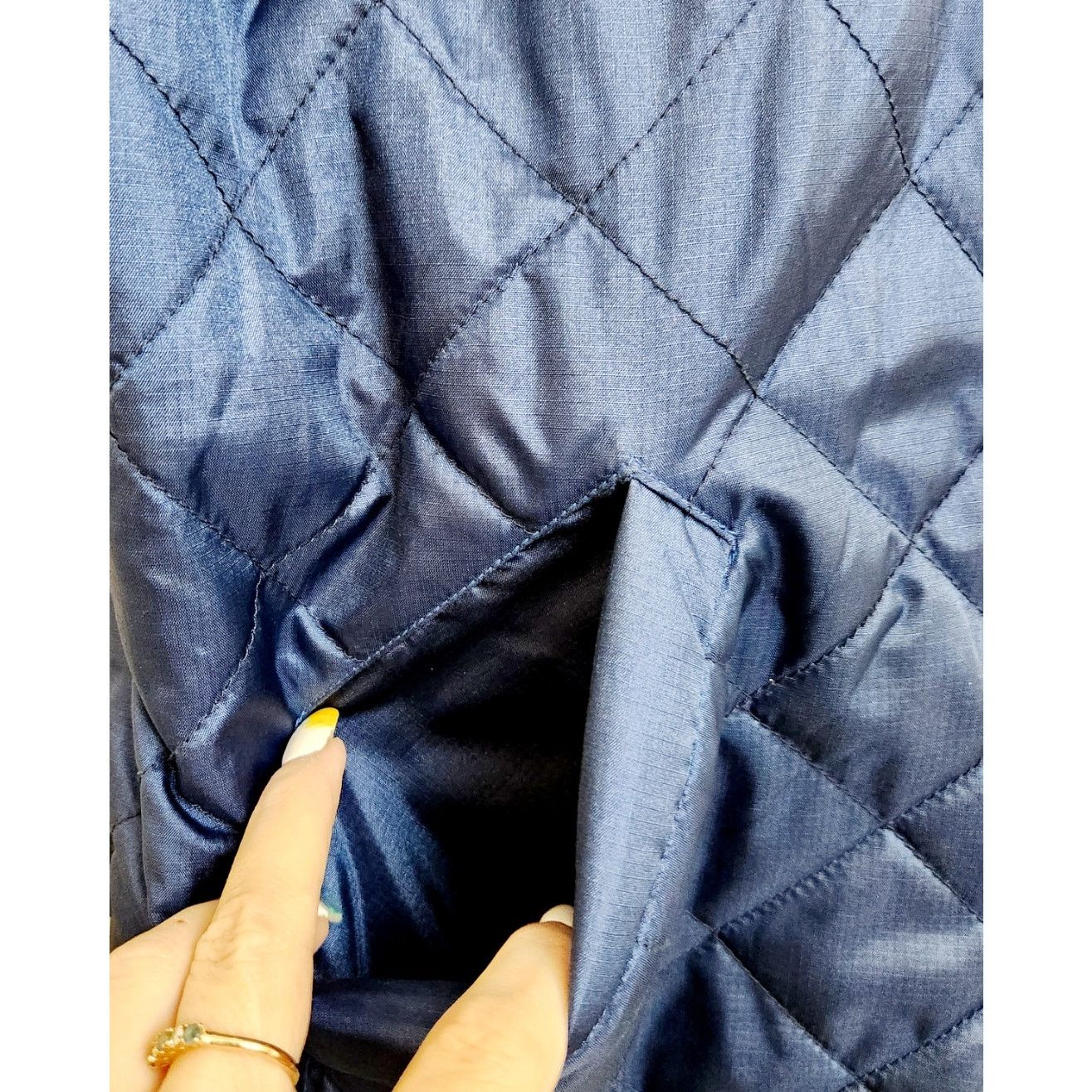 Other Metallic Blue Quilted Reversible Full Zip Vest 2XL Soft Cozy Size XXL / US 16-18 / IT 52-54 - 2 Thumbnail
