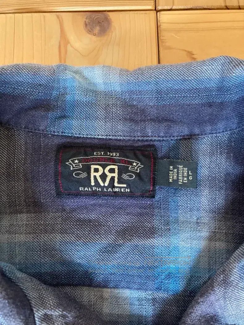 RRL Ralph Lauren RRL Ralph Lauren Blue checkered shirt Size US L / EU 52-54 / 3 - 3 Thumbnail