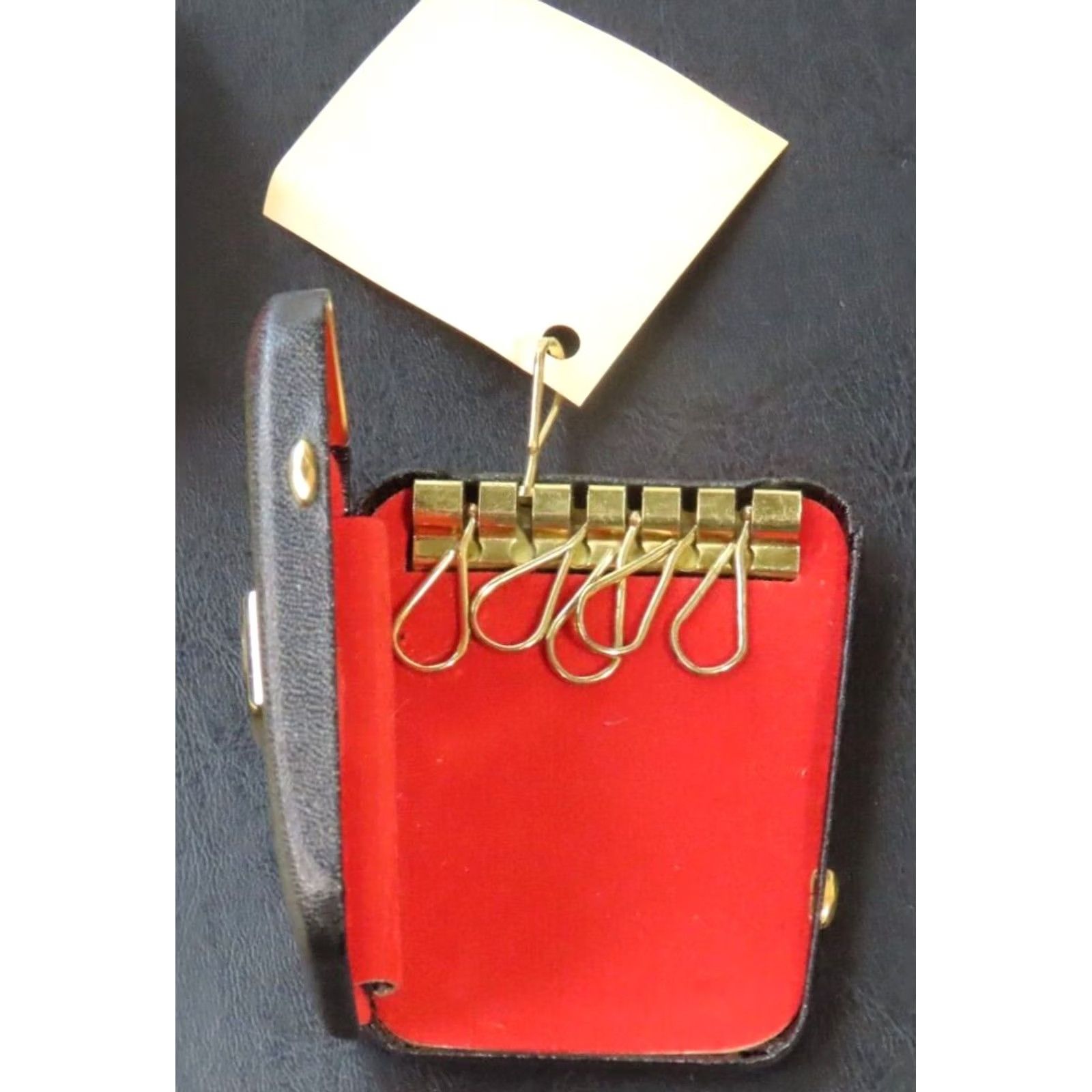 Vintage VINTAGE Unbranded Key Fob OS Black Detach-A-Hook Monogram Hard Case Caddy, Classic, Unisex Size ONE SIZE - 4 Thumbnail