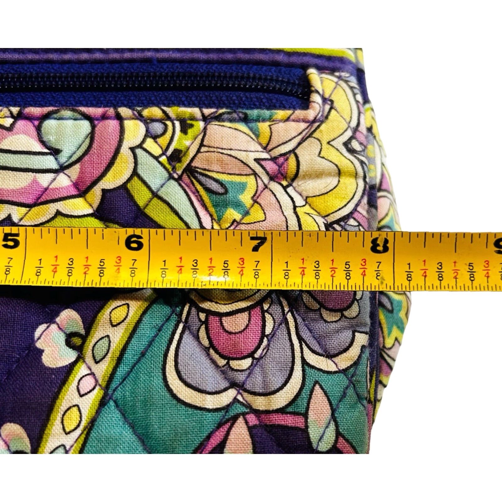 Vera Bradley Vera Bradley Crossbody Saddle Purse Purple Heather Paisley Bag Size ONE SIZE - 5 Thumbnail