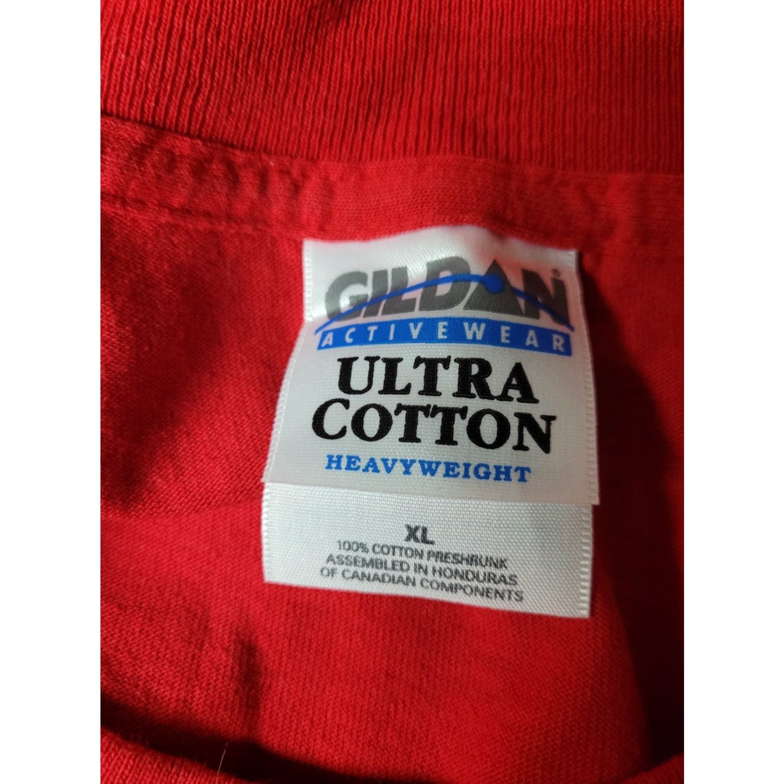 Gildan Milk From The Lunch Lady T Shirt XL Dairy Michigan Gildan Red Cotton Man Short Sleeve Crew Neck Graphic Tee 2000s Mens Size US XL / EU 56 / 4 - 4 Thumbnail