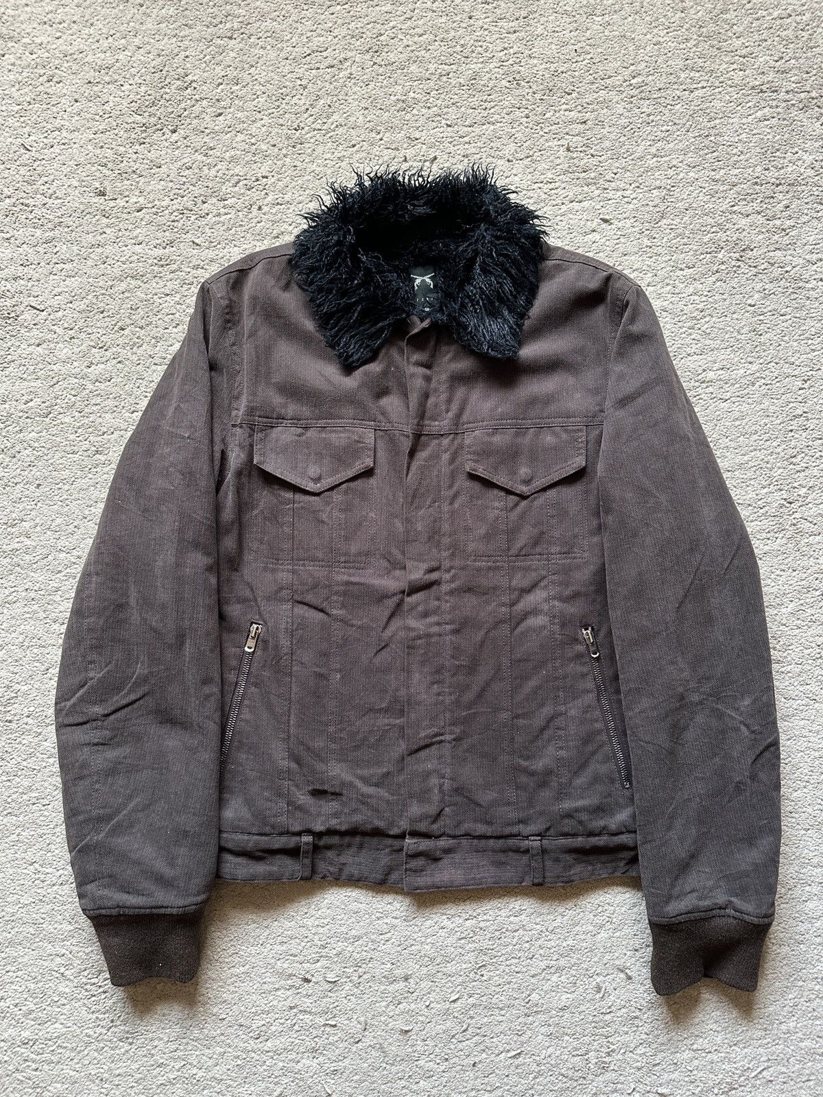 roarguns 2000s Roarguns Fur Trucker Jacket Size US M / EU 48-50 / 2 - 5 Thumbnail