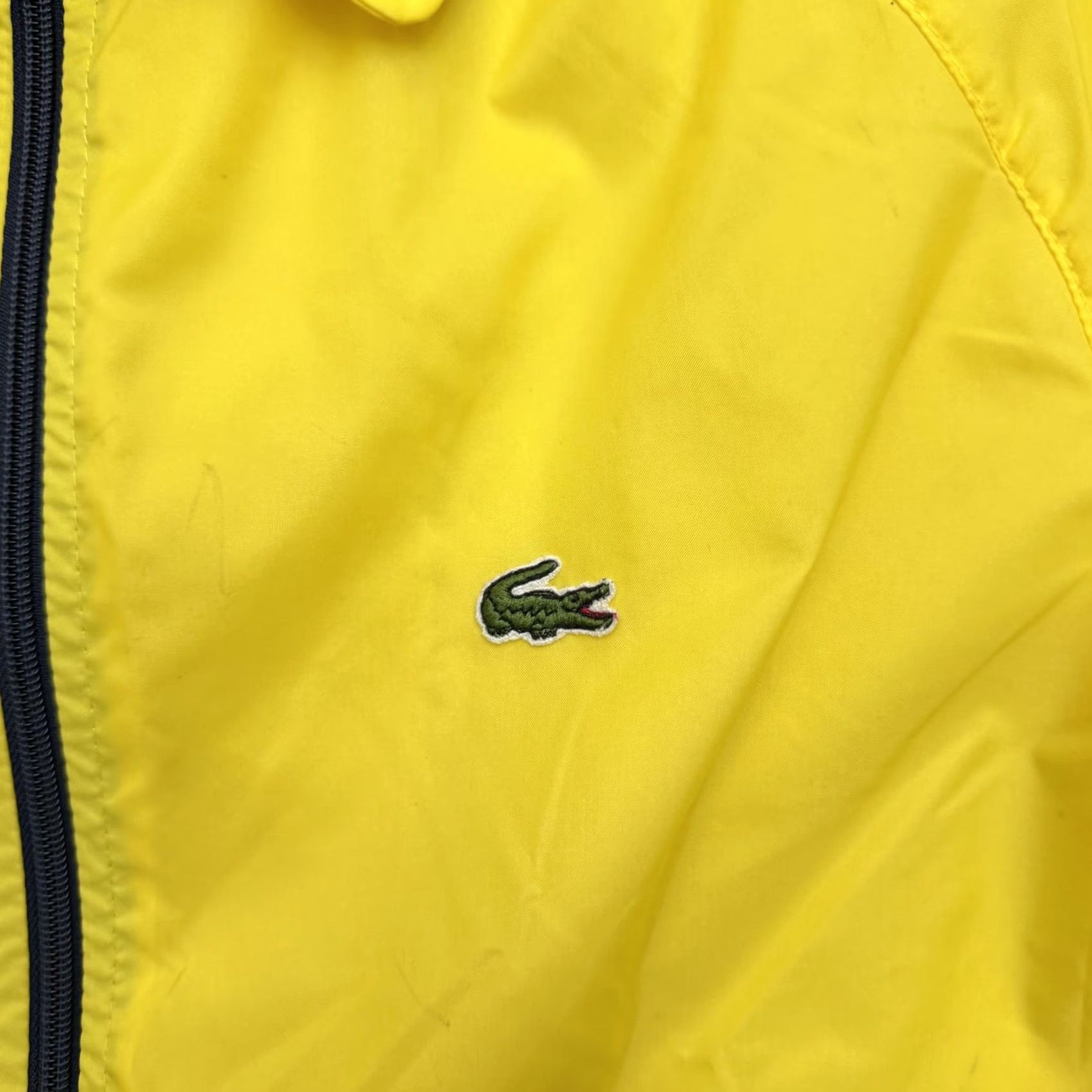 Izod VINTAGE Izod Lacoste Jacket Mens Small Yellow Nylon Full Zip Windbreaker 80s Size US S / EU 44-46 / 1 - 3 Thumbnail