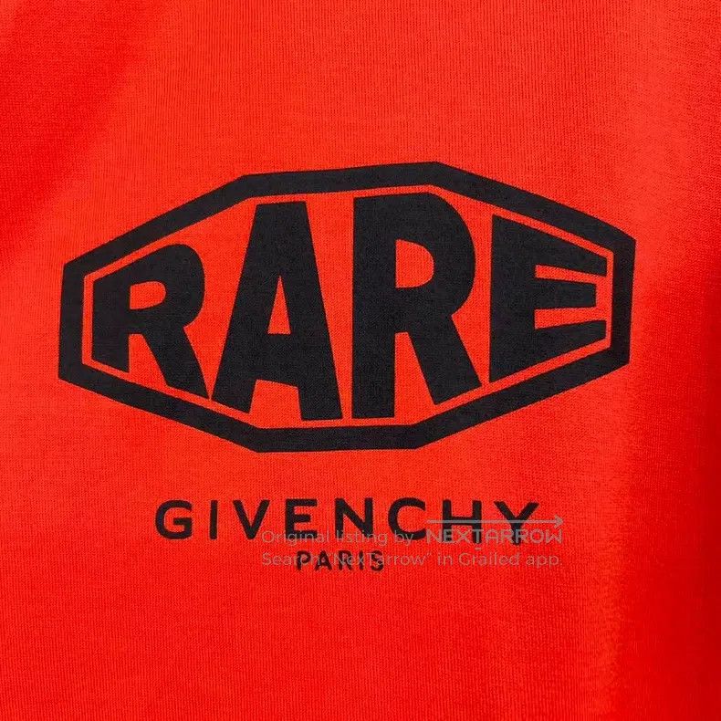 Givenchy Givenchy Red Double Logo Lettering Short Sleeve Size US L / EU 52-54 / 3 - 6 Thumbnail