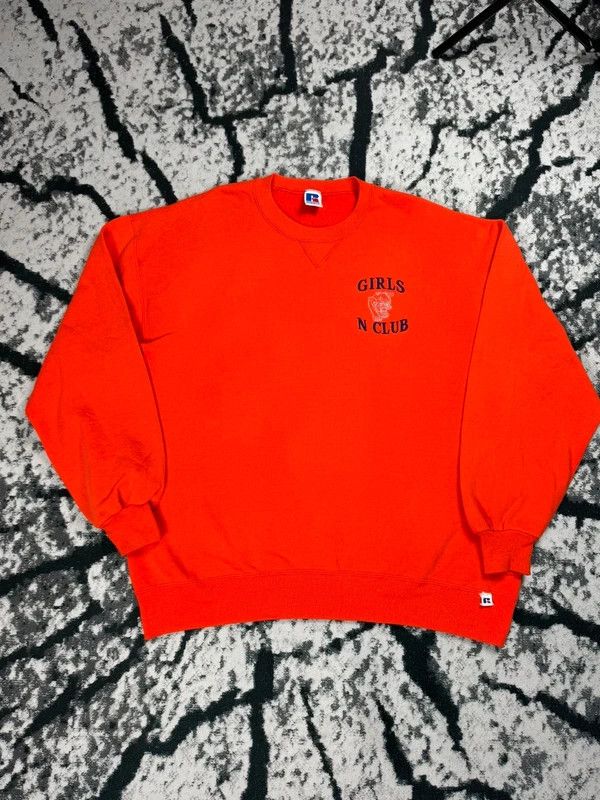 Other Russell XL usa boxy orange vintage crewneck sweatshirt Size US XL / EU 56 / 4 - 1 Thumbnail