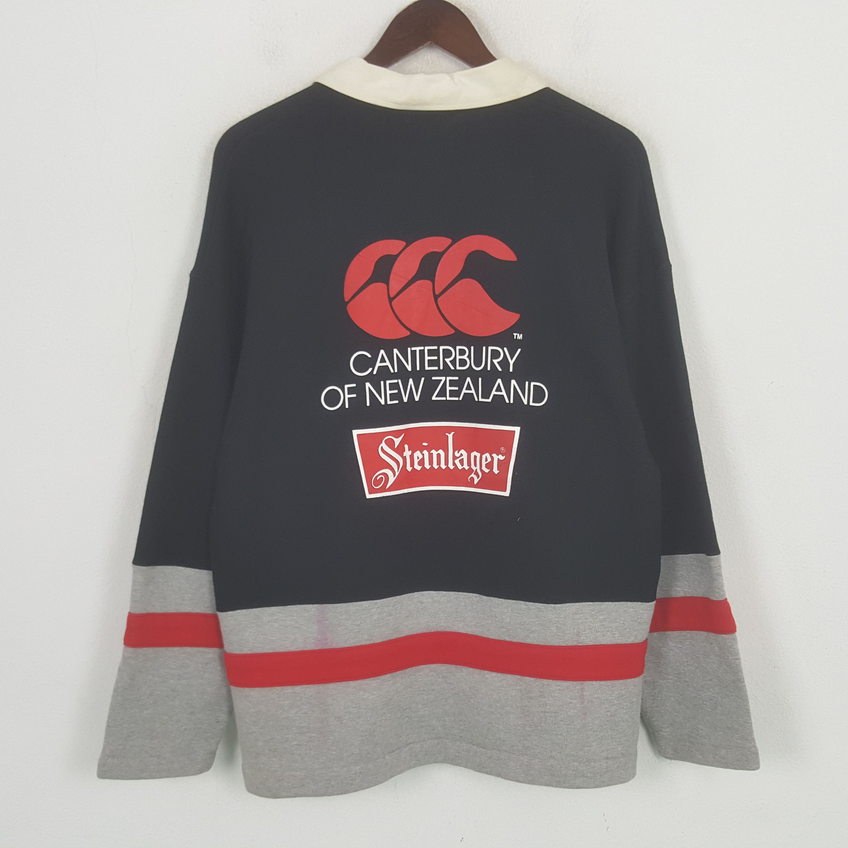 Canterbury of New Zealand Vintage New Zealand All Black Steinlager Sweatshirt Size US M / EU 48-50 / 2 - 1 Thumbnail