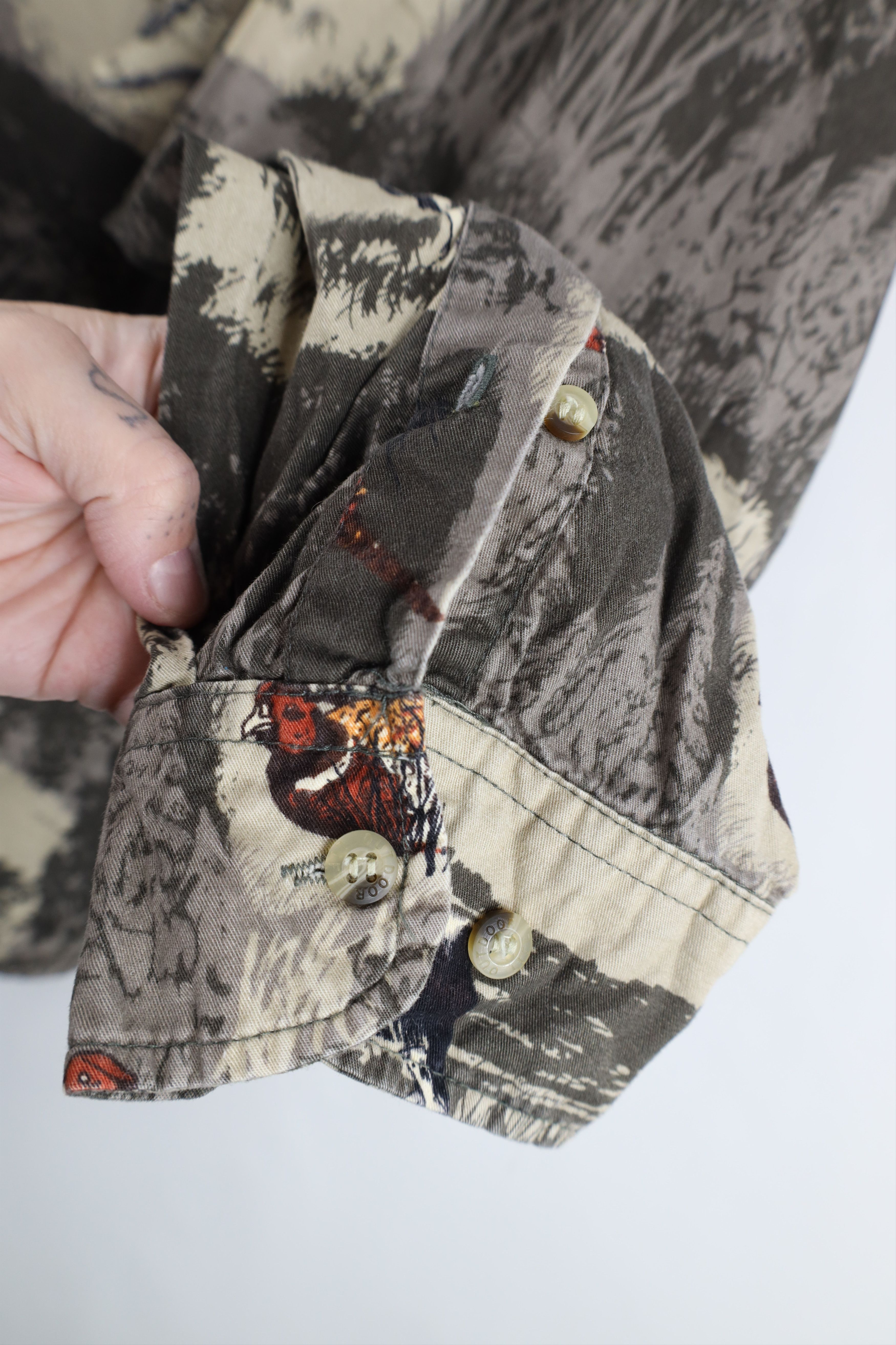 Vintage Vintage 90s Y2K Hunting Dog All Over Print Button Shirt Size US XL / EU 56 / 4 - 5 Thumbnail