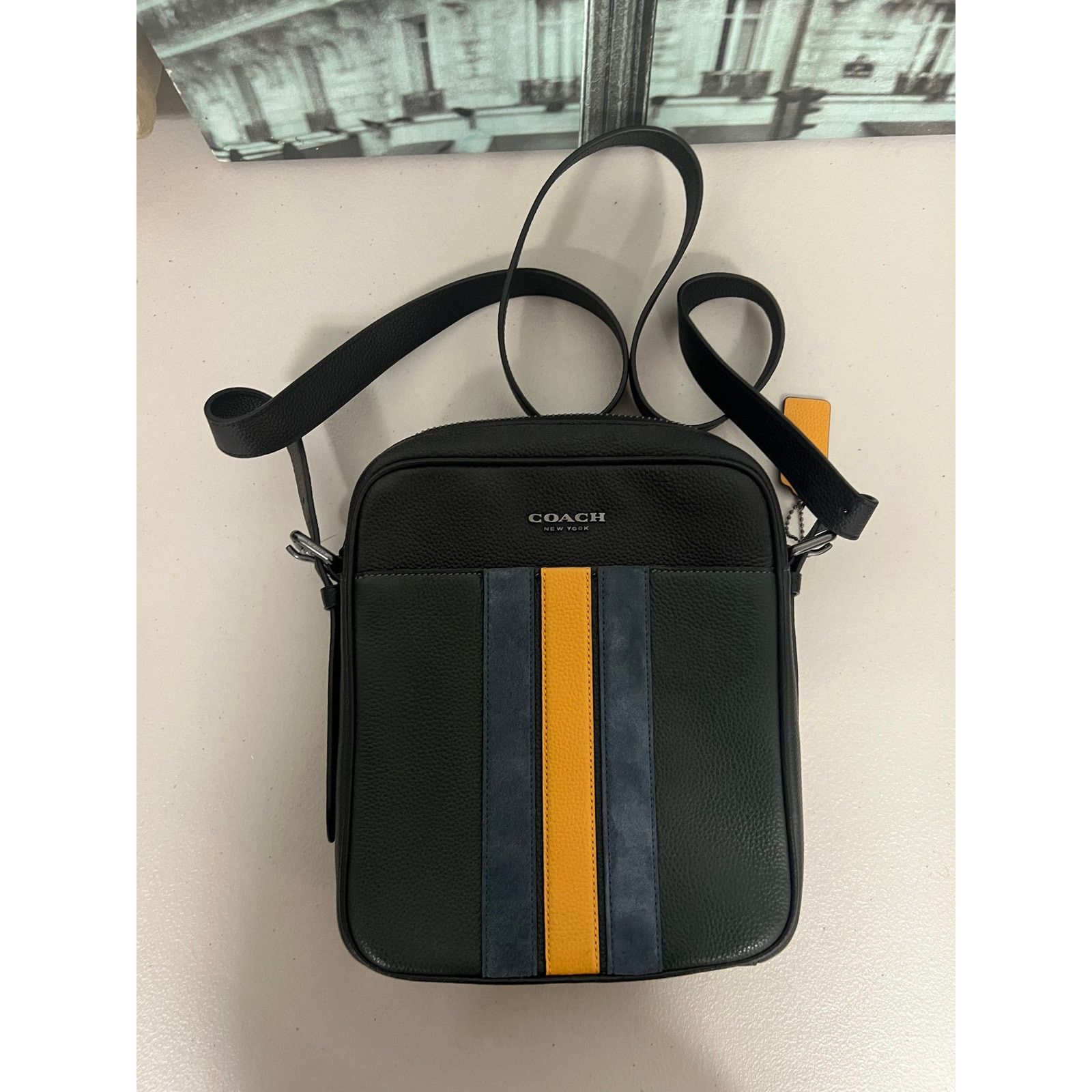 Coach Coach CG471 Hudson Crossbody Bag 21 With Varsity Stripe Size ONE SIZE - 6 Thumbnail