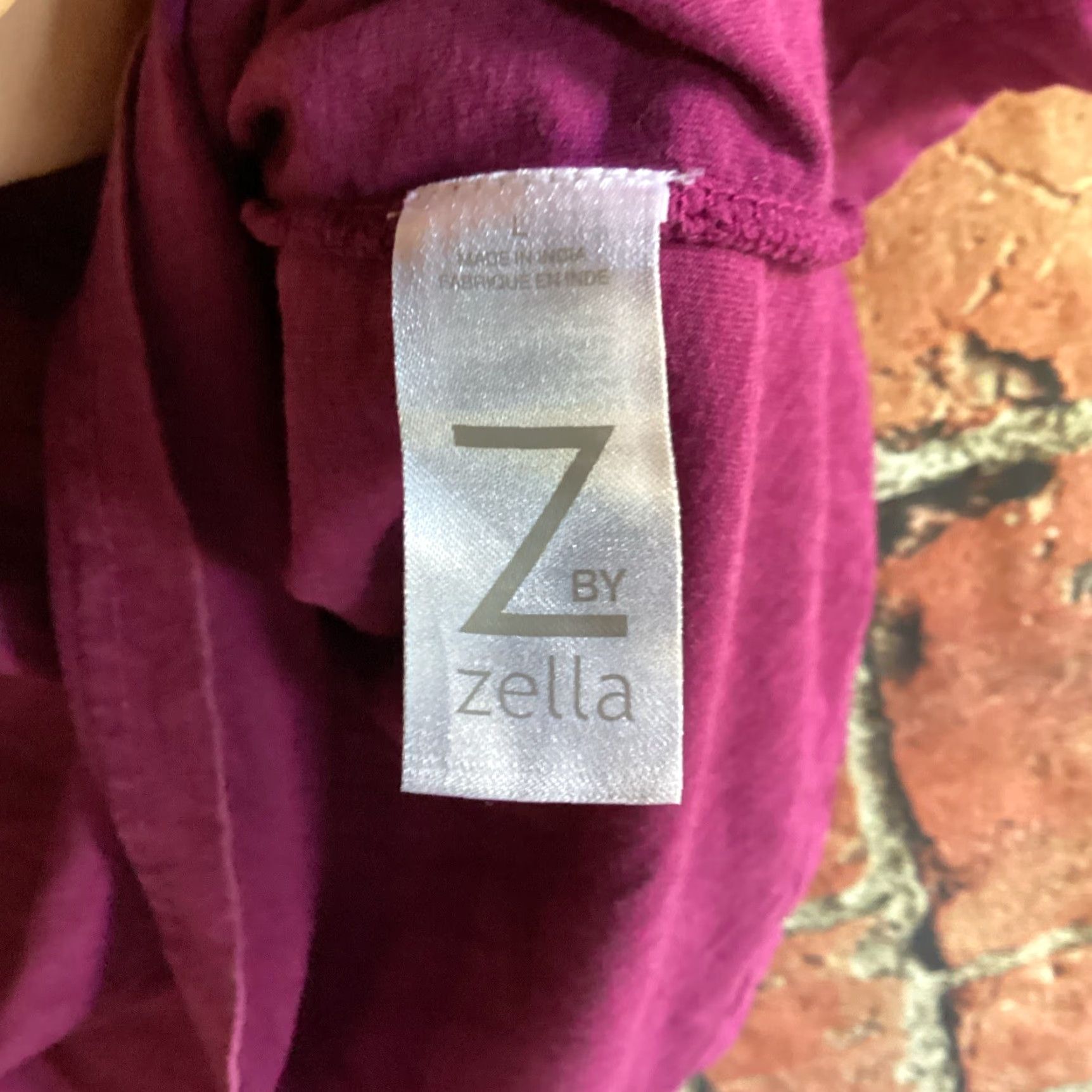 Vintage Zella Womens Athletic Top Large Purple Shirt Size L / US 10 / IT 46 - 3 Thumbnail